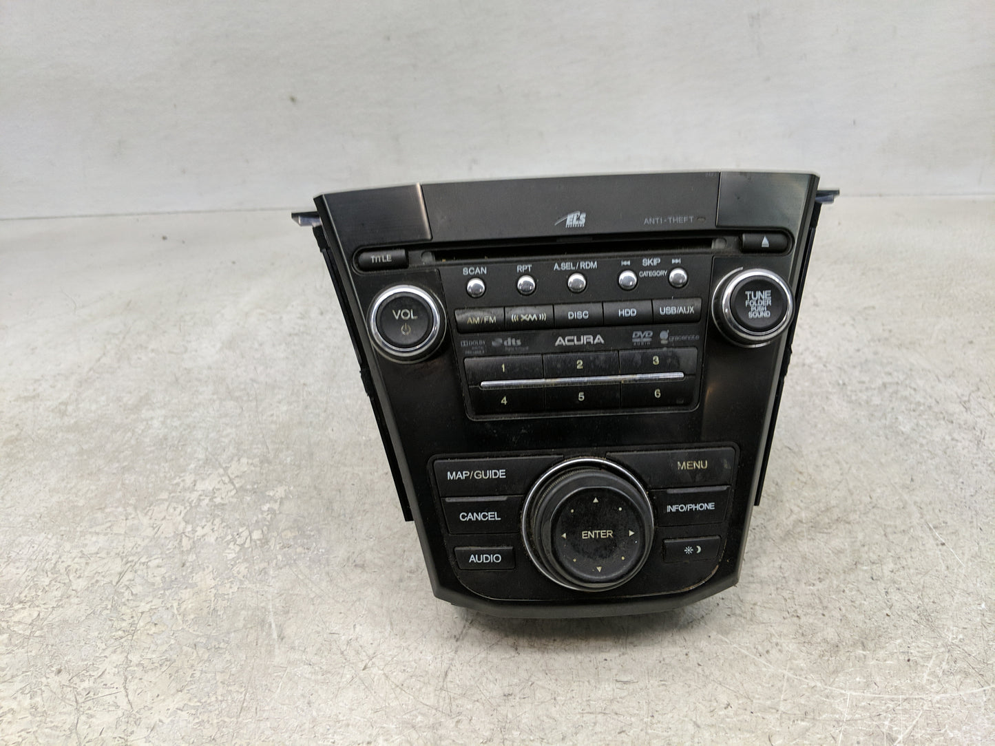 2010-2013 Acura Mdx Radio AM FM Cd Player Receiver Replacement P/N:39101-STX-A620-M1 Fits Fits 2010 2011 2012 2013 OEM Used 