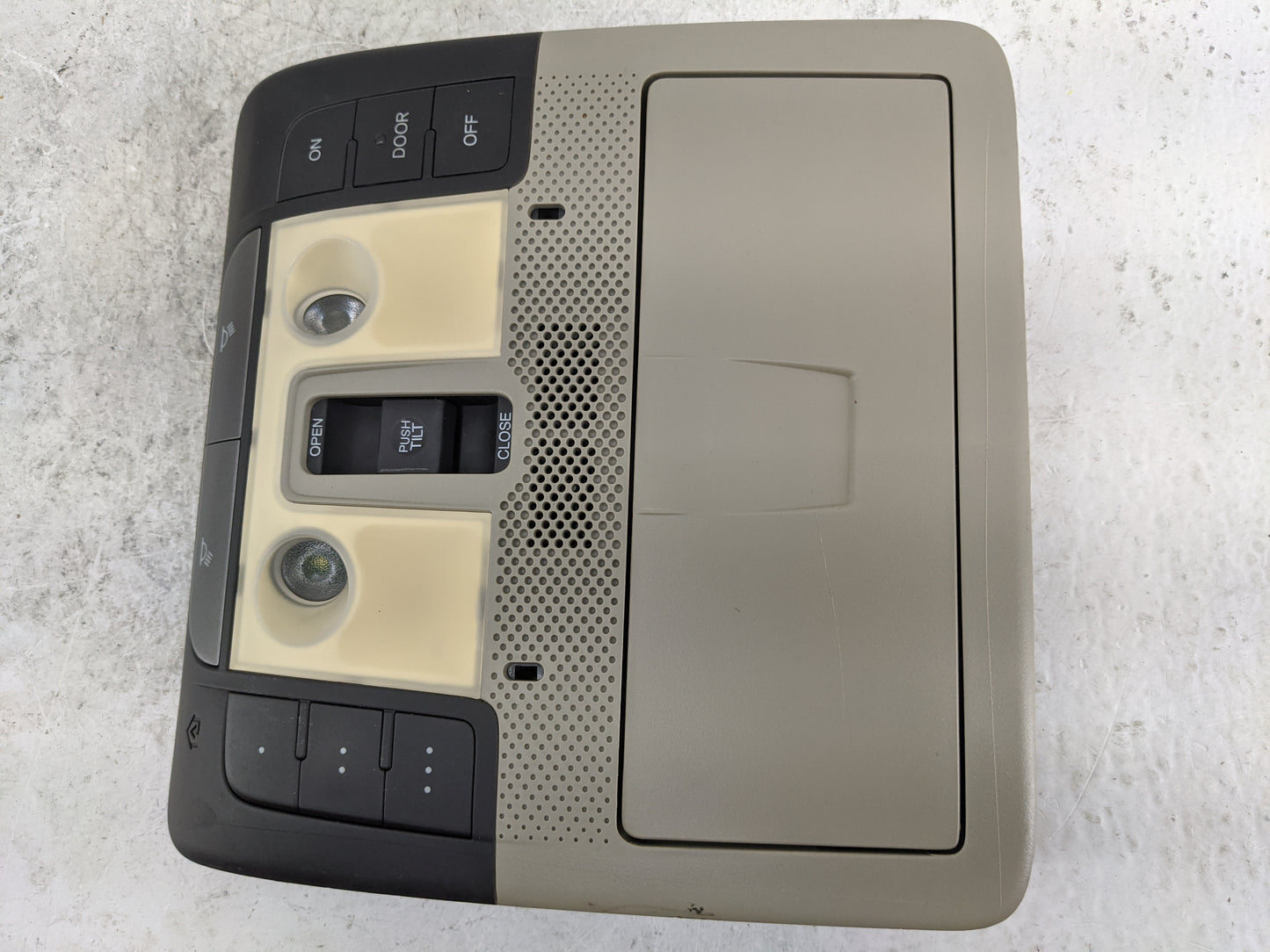2010-2013 Acura Mdx Overhead Console W/rear Climate Control Tan - Oemusedautoparts1.com