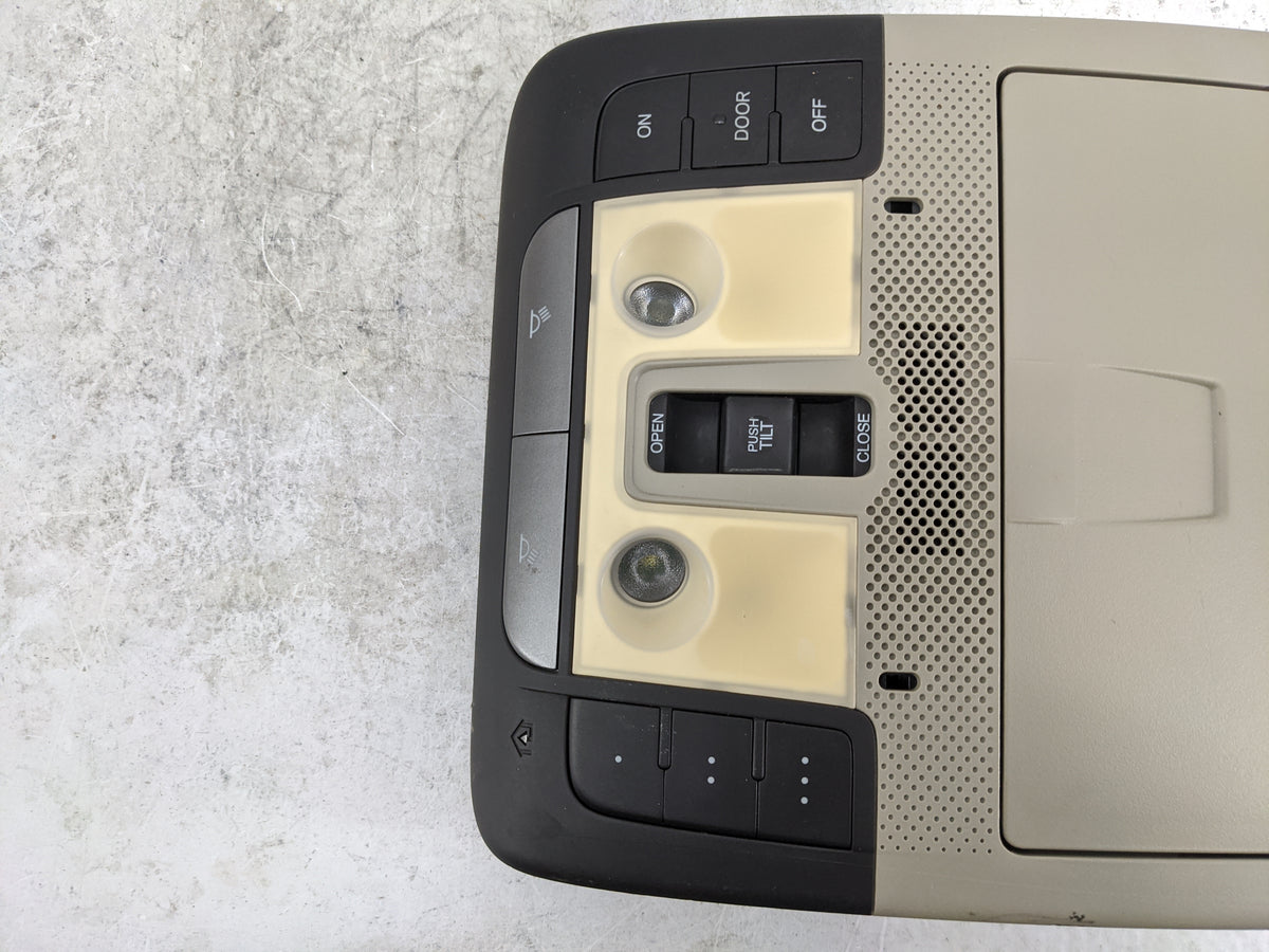 2010-2013 Acura Mdx Overhead Console W/rear Climate Control Tan - Oemusedautoparts1.com