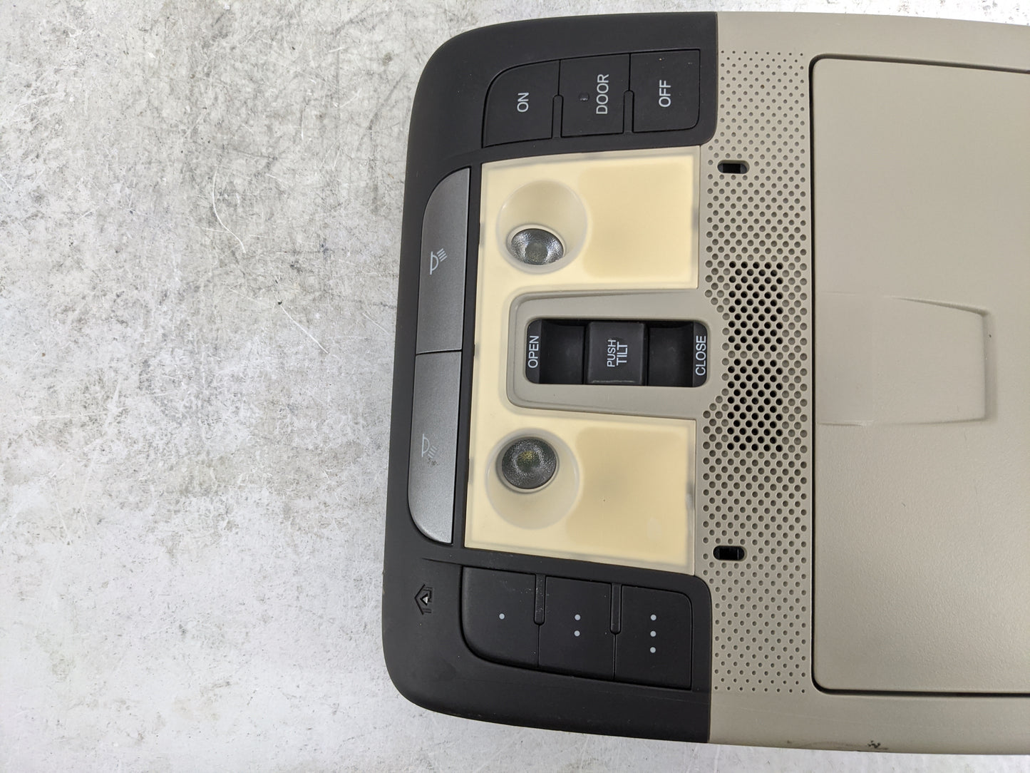 2010-2013 Acura Mdx Overhead Console W/rear Climate Control Tan - Oemusedautoparts1.com