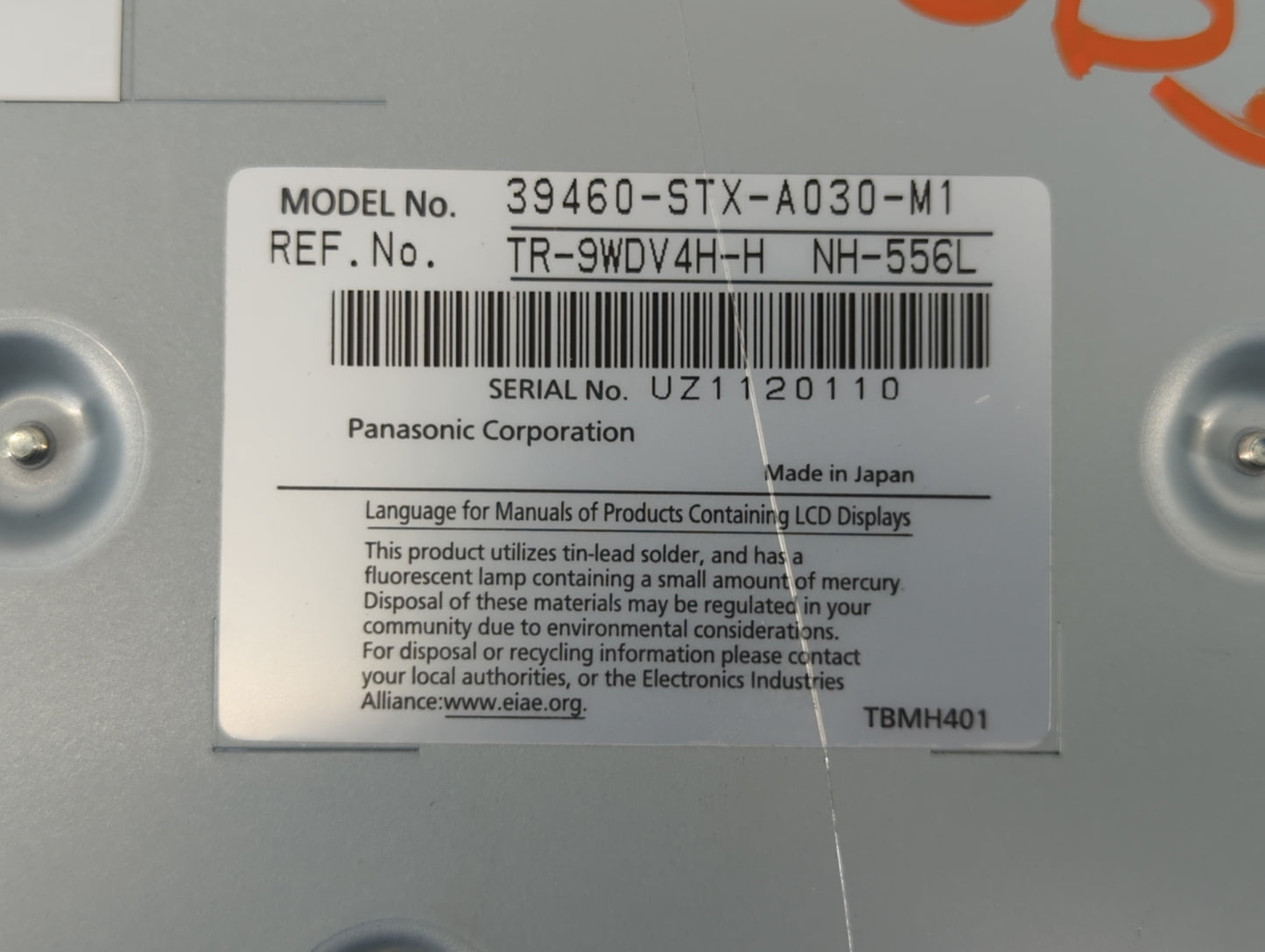 2010-2013 Acura Mdx Information Display Screen - Oemusedautoparts1.com