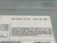 2010-2012 Acura Rdx Radio AM FM Cd Player Receiver Replacement P/N:39100-STK-A210-M1 Fits Fits 2010 2011 2012 OEM Used Auto 