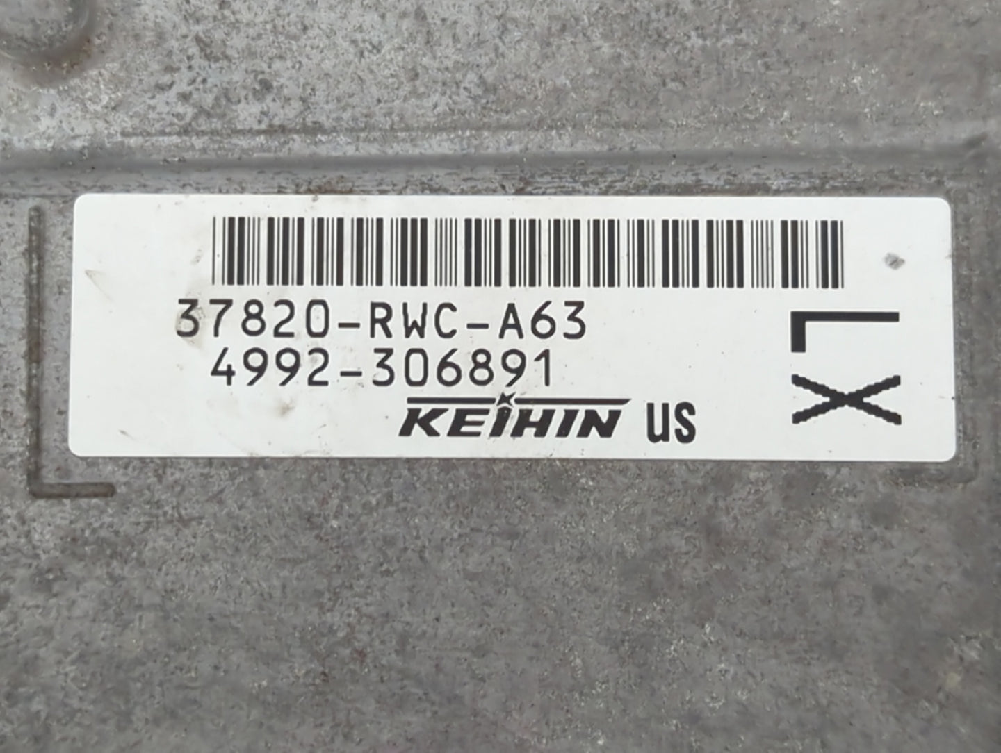 2010-2011 Acura Rdx PCM Engine Control Computer ECU ECM PCU OEM P/N:4992-306891 37820-RWC-A63 Fits Fits 2010 2011 OEM Used A