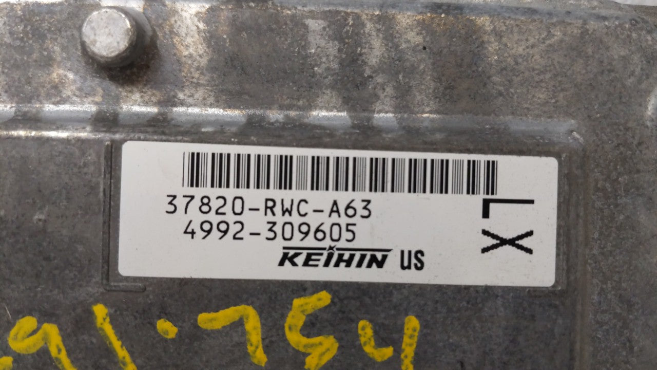 2010-2011 Acura Rdx PCM Engine Control Computer ECU ECM PCU OEM P/N:37820-RWC-A62 4992-110181, 37820-RWC-A63 Fits Fits 2010 