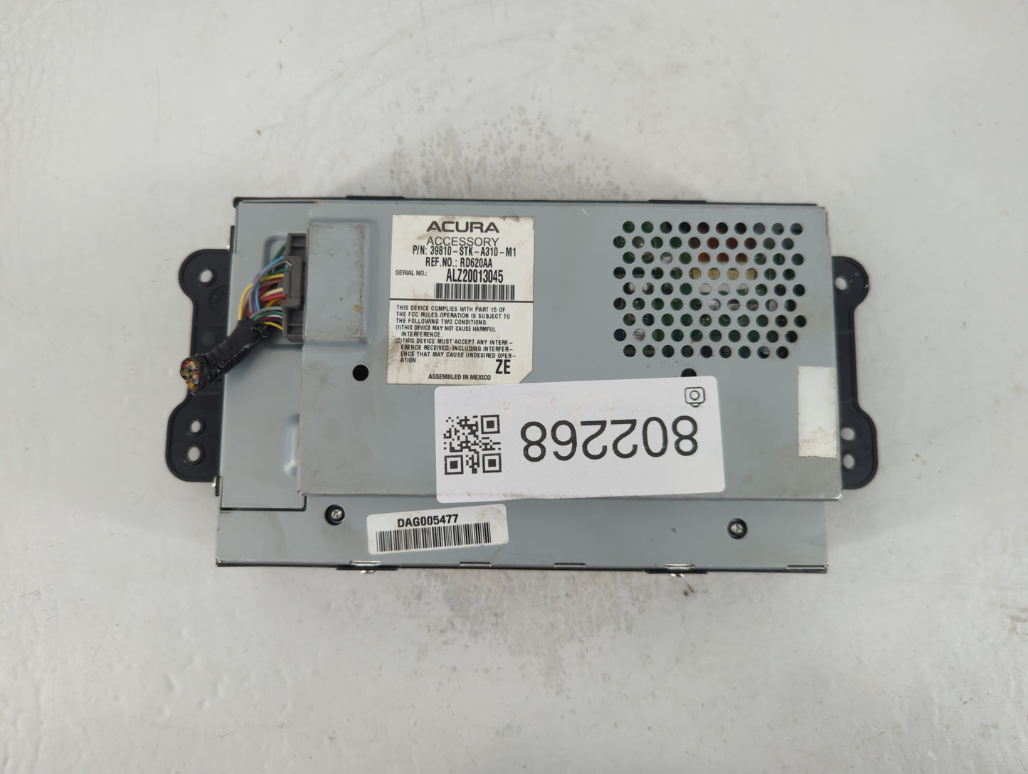 2010-2012 Acura Rdx Information Display Screen - Oemusedautoparts1.com