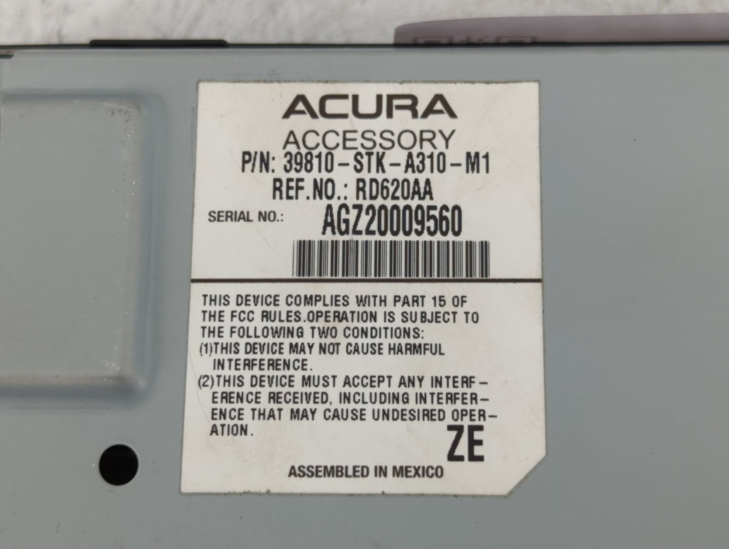2011-2012 Acura Rdx Information Display Screen - Oemusedautoparts1.com