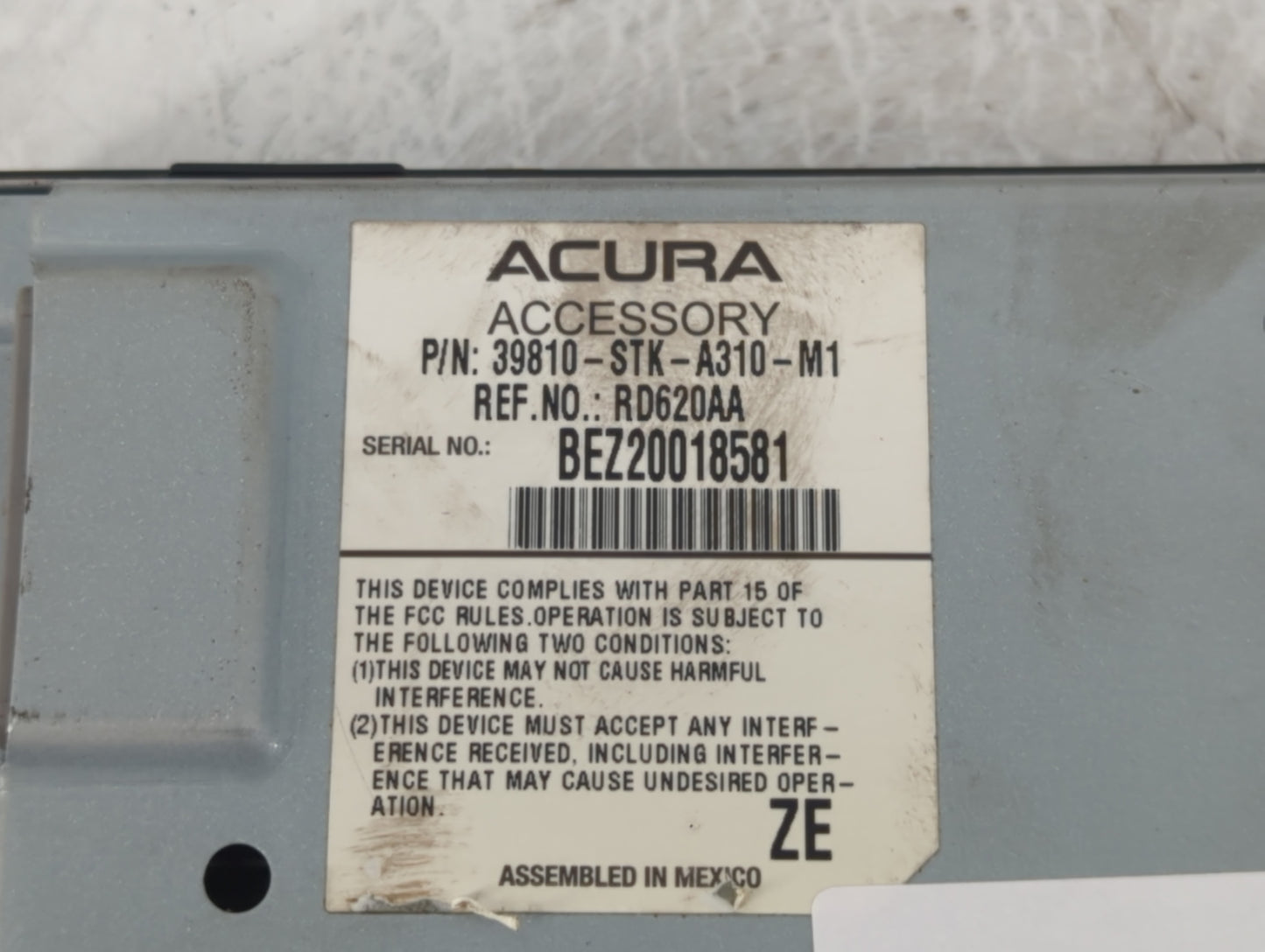 2010-2012 Acura Rdx Information Display Screen - Oemusedautoparts1.com
