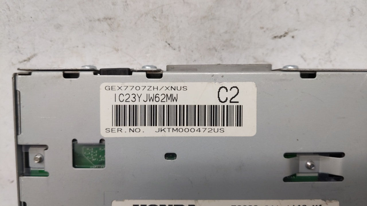 2011-2012 Acura Rl Radio AM FM Cd Player Receiver Replacement P/N:39820-SJA-A410-M1 Fits Fits 2011 2012 OEM Used Auto Parts 