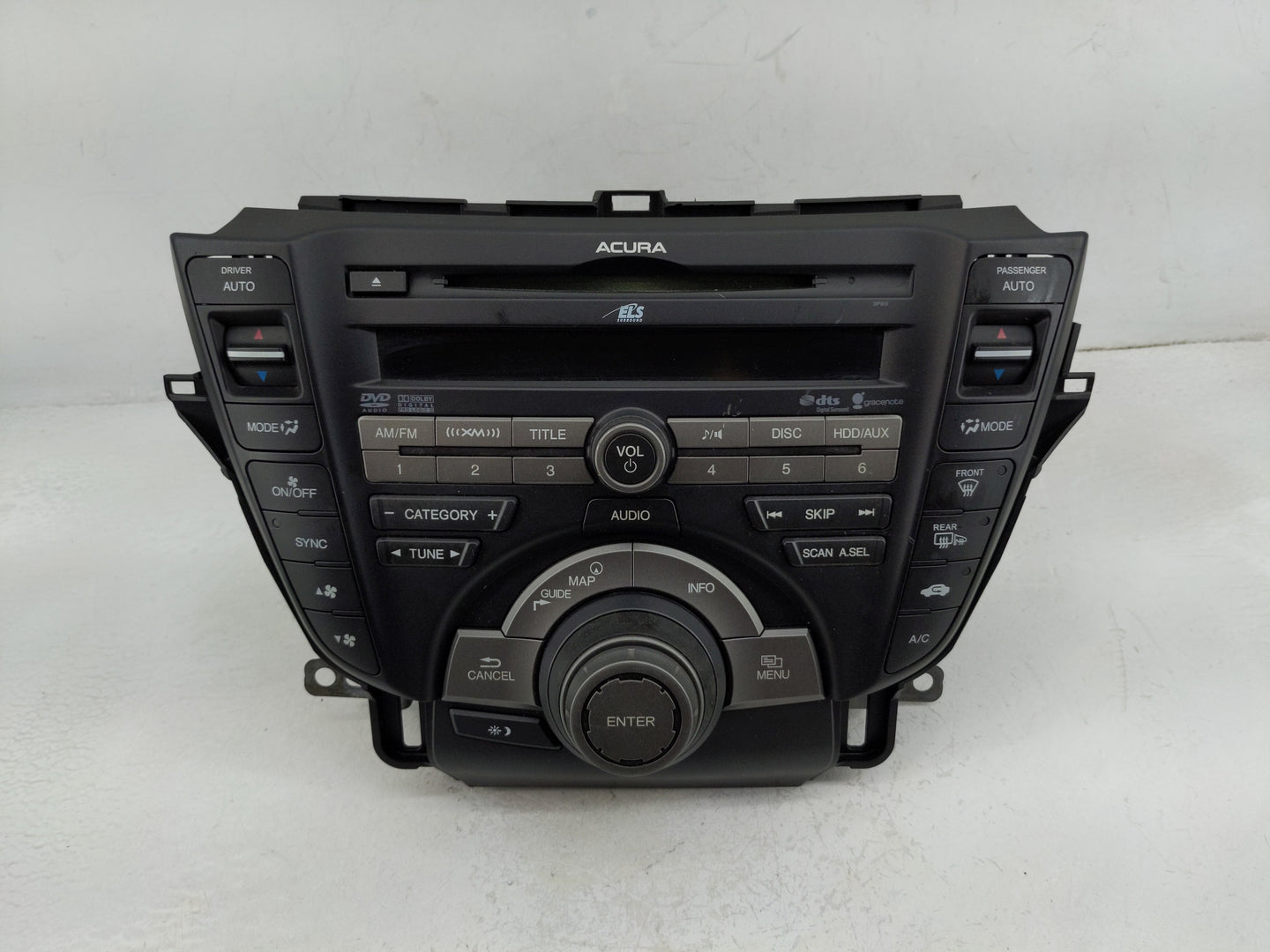 2010-2011 Acura Tl Radio AM FM Cd Player Receiver Replacement P/N:39100-TK4-A800 Fits Fits 2010 2011 OEM Used Auto Parts - O