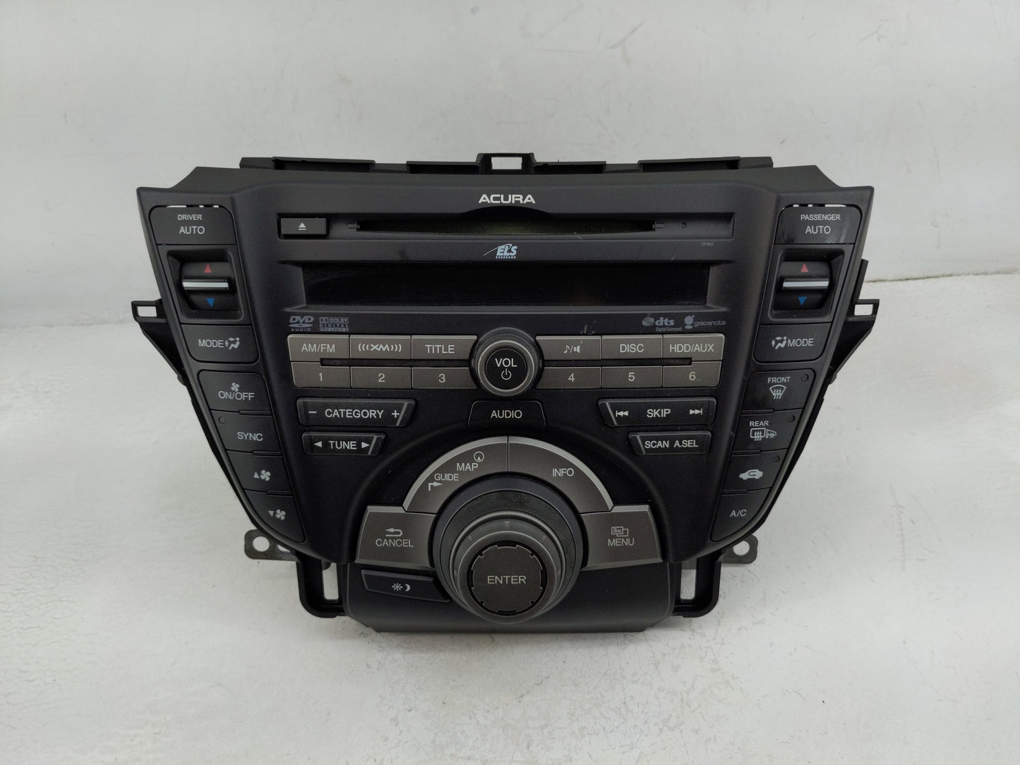 2010-2011 Acura Tl Radio AM FM Cd Player Receiver Replacement P/N:39100-TK4-A800 Fits Fits 2010 2011 OEM Used Auto Parts - O