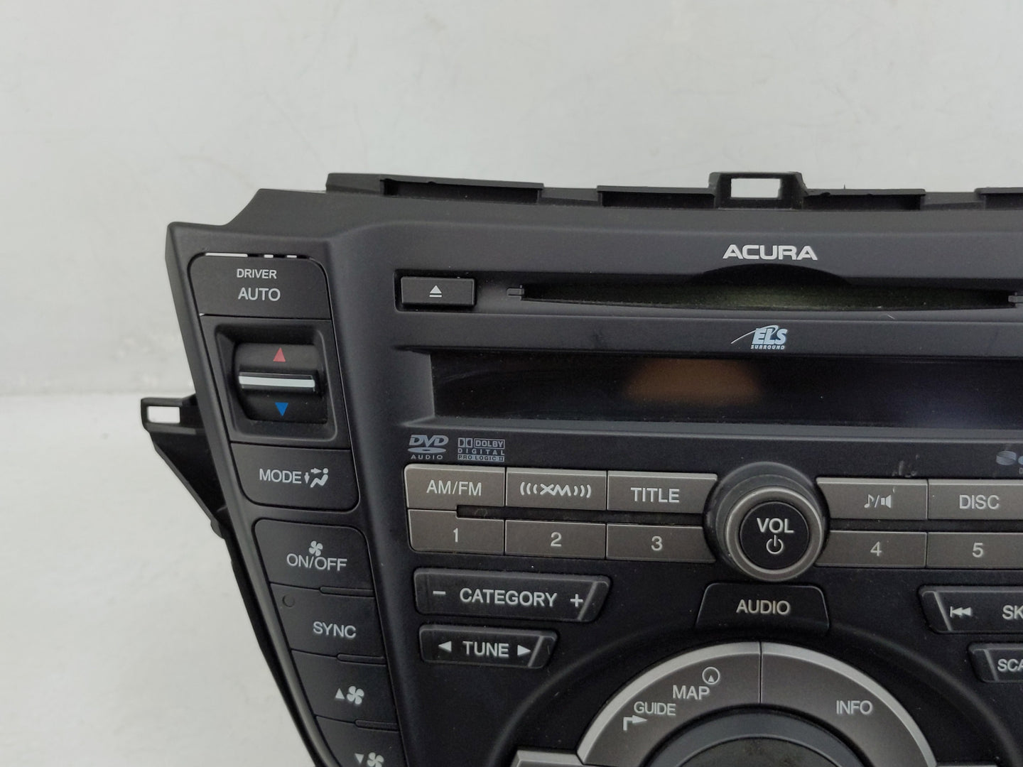 2010-2011 Acura Tl Radio AM FM Cd Player Receiver Replacement P/N:39100-TK4-A800 Fits Fits 2010 2011 OEM Used Auto Parts - O