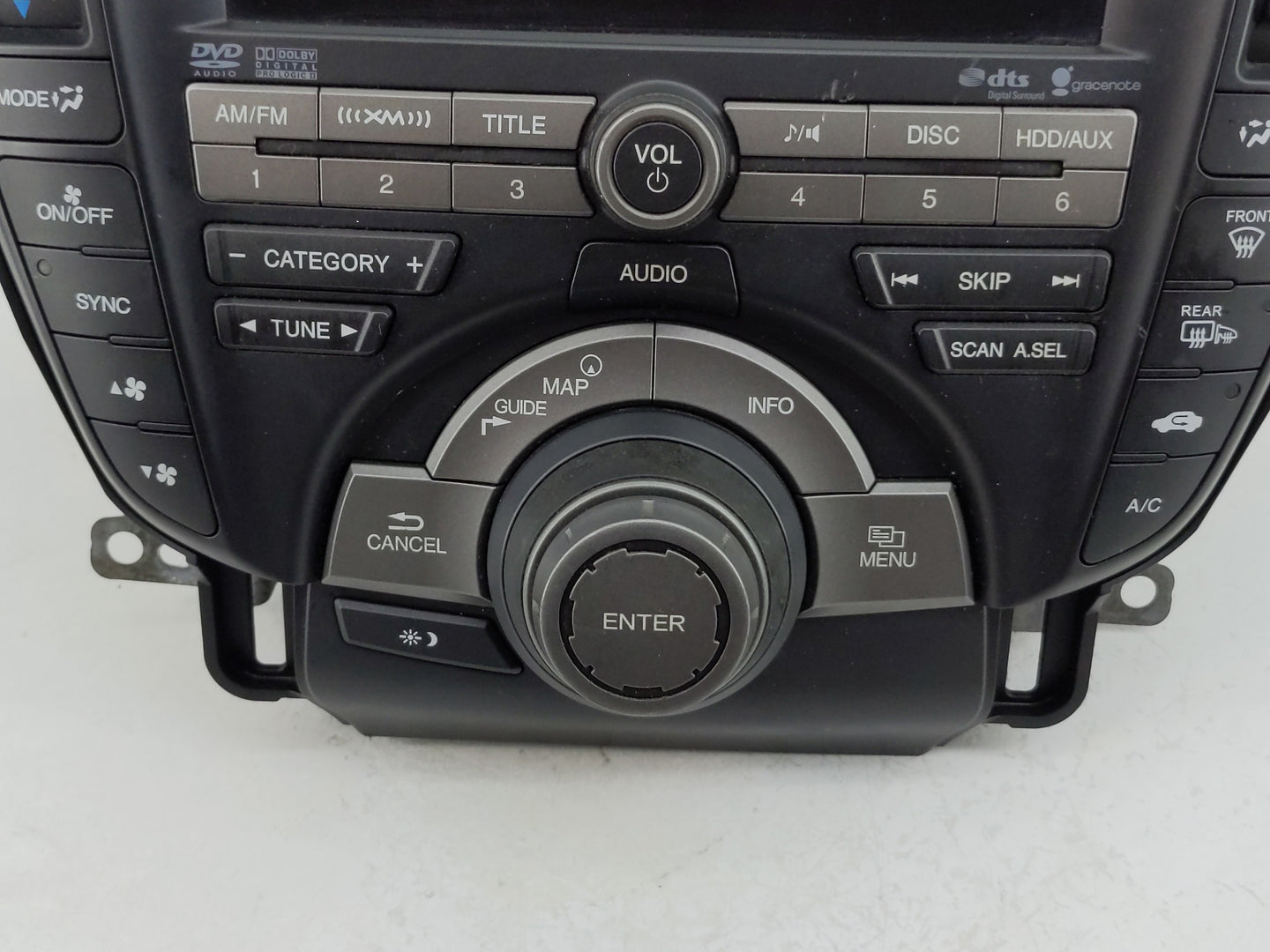 2010-2011 Acura Tl Radio AM FM Cd Player Receiver Replacement P/N:39100-TK4-A800 Fits Fits 2010 2011 OEM Used Auto Parts - O