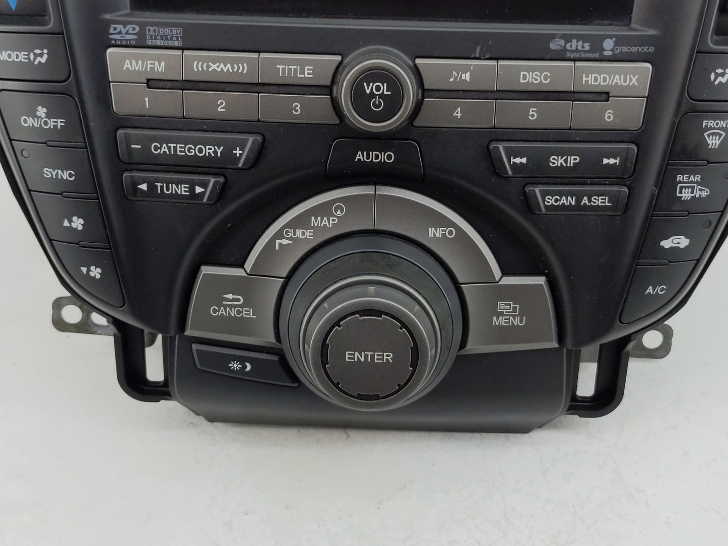 2010-2011 Acura Tl Radio AM FM Cd Player Receiver Replacement P/N:39100-TK4-A800 Fits Fits 2010 2011 OEM Used Auto Parts - O