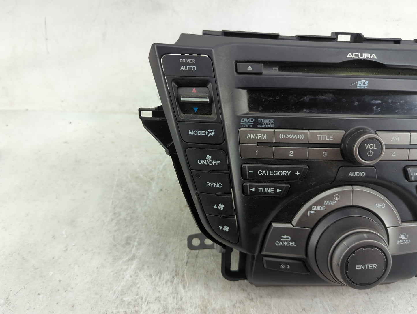 2010-2011 Acura Tl Radio AM FM Cd Player Receiver Replacement P/N:TAVIC7307ZHXUUC 1U006139 Fits Fits 2010 2011 OEM Used Auto