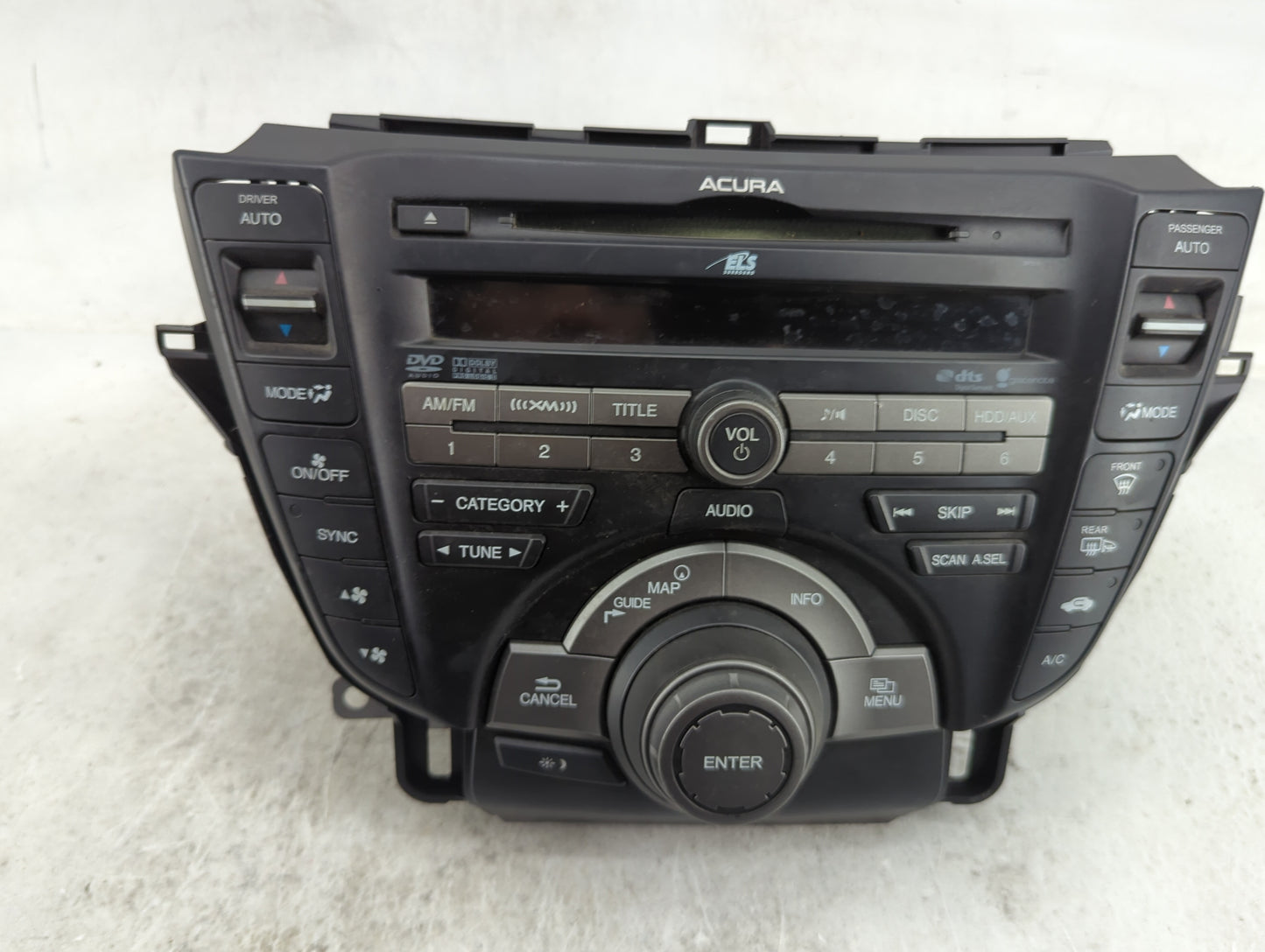 2010-2011 Acura Tl Radio AM FM Cd Player Receiver Replacement P/N:TAVIC7307ZHXUUC 1U006139 Fits Fits 2010 2011 OEM Used Auto
