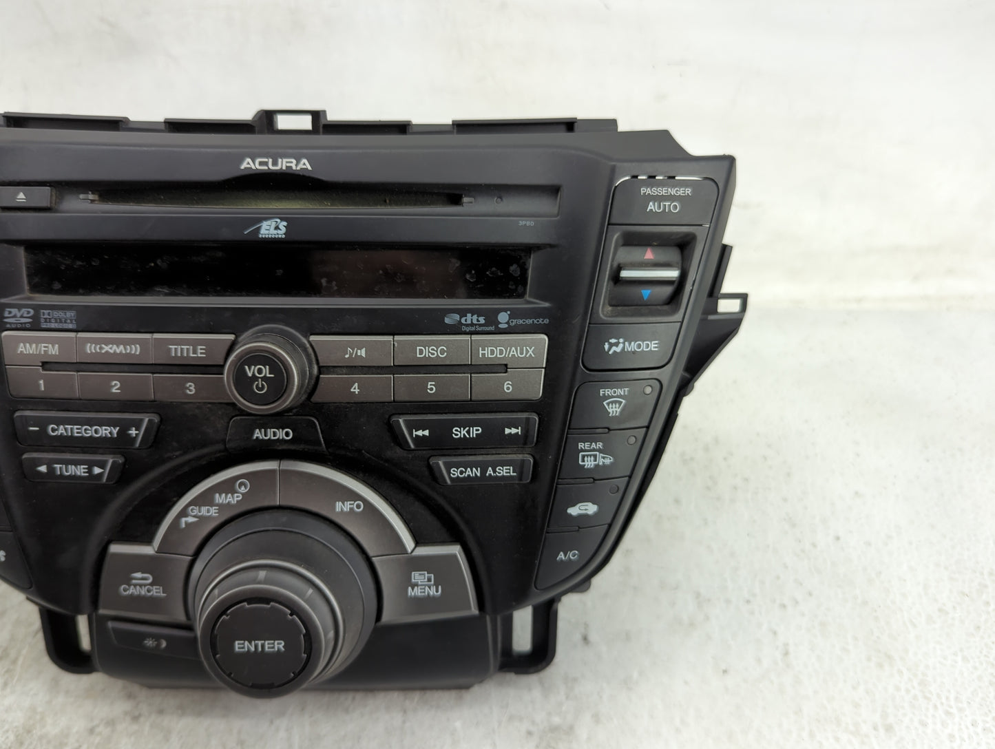 2010-2011 Acura Tl Radio AM FM Cd Player Receiver Replacement P/N:TAVIC7307ZHXUUC 1U006139 Fits Fits 2010 2011 OEM Used Auto