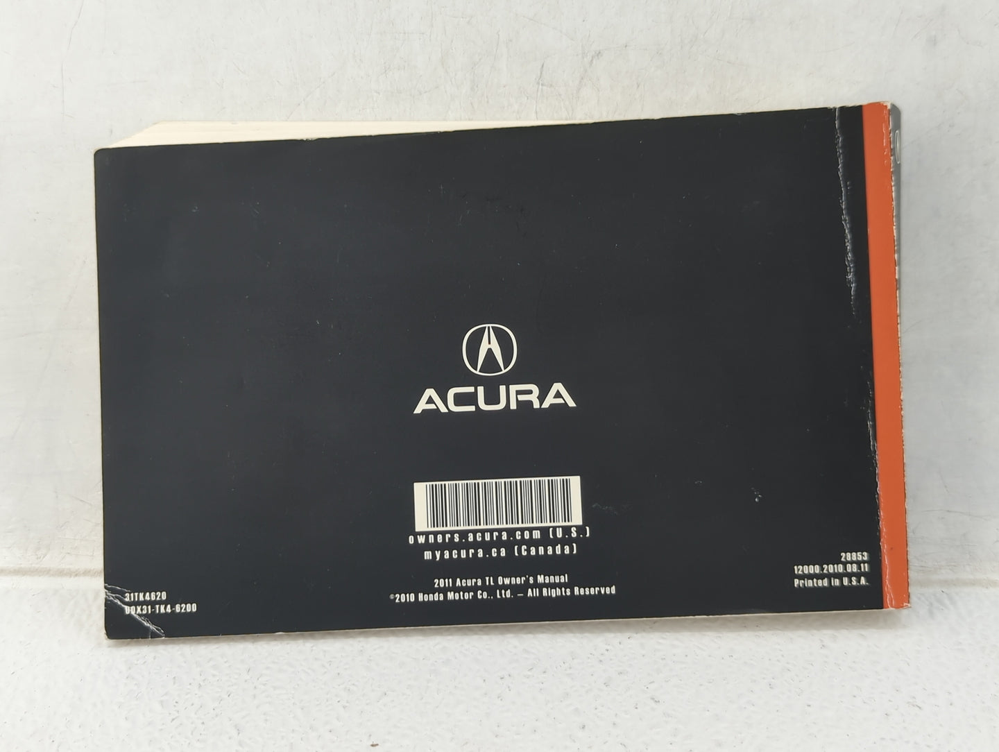 2011 Acura Tl Owners Manual Book Guide OEM Used Auto Parts - Oemusedautoparts1.com