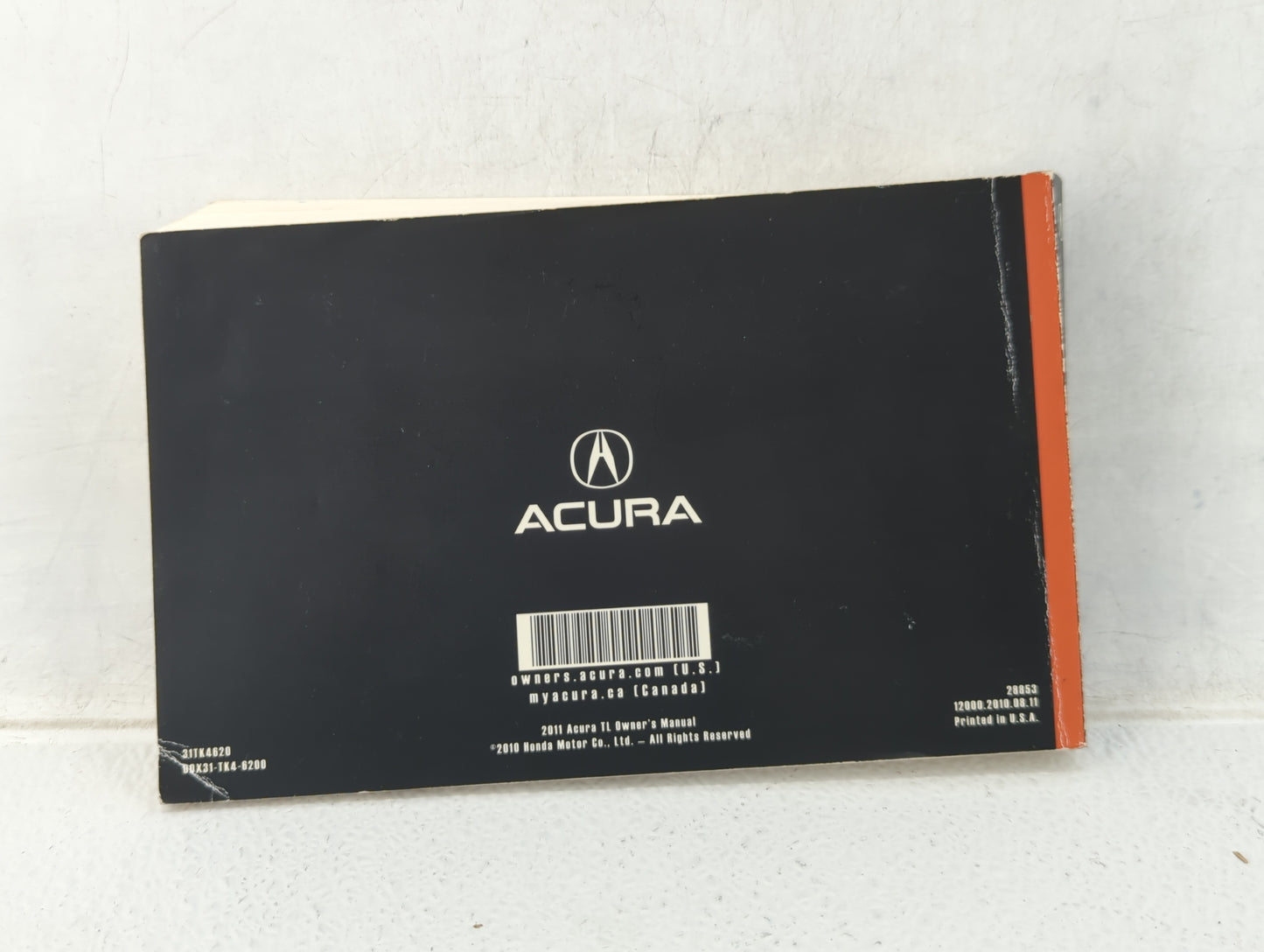 2011 Acura Tl Owners Manual Book Guide OEM Used Auto Parts - Oemusedautoparts1.com