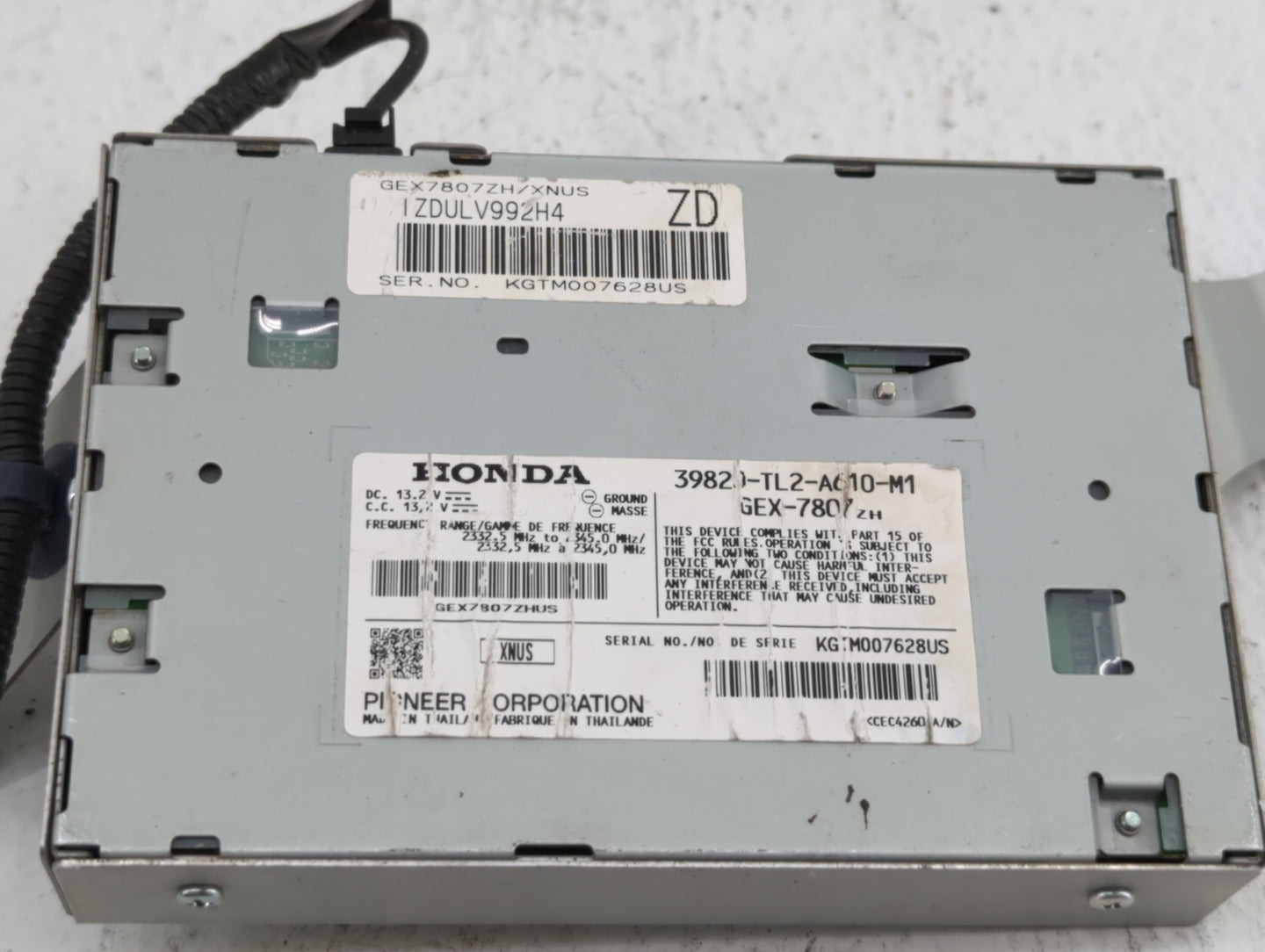 2011-2014 Acura Tsx Am Fm Cd Player Radio Receiver - Oemusedautoparts1.com