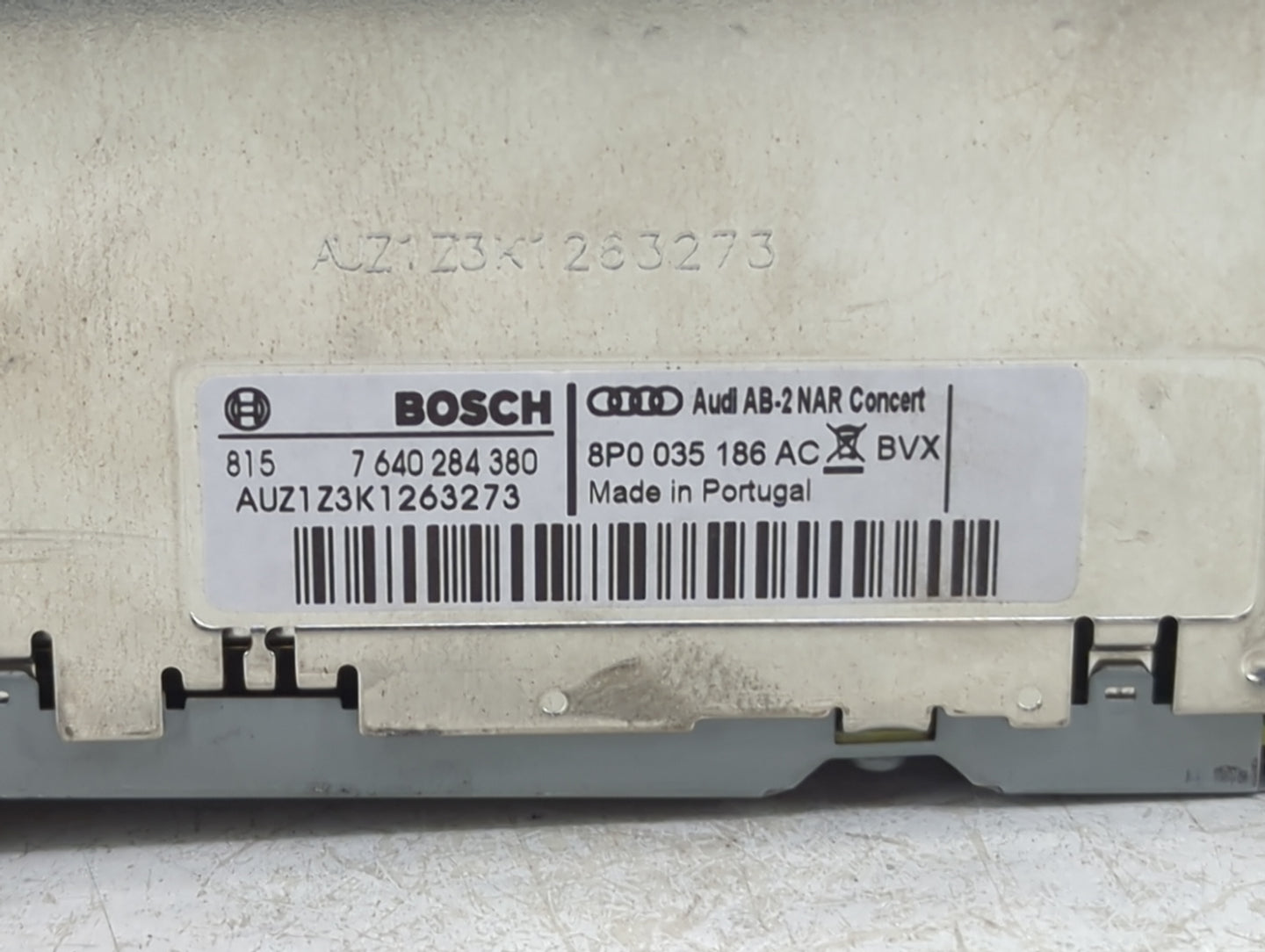 2010-2013 Audi A3 Radio AM FM Cd Player Receiver Replacement P/N:8P0 035 186 AC Fits Fits 2010 2011 2012 2013 OEM Used Auto 