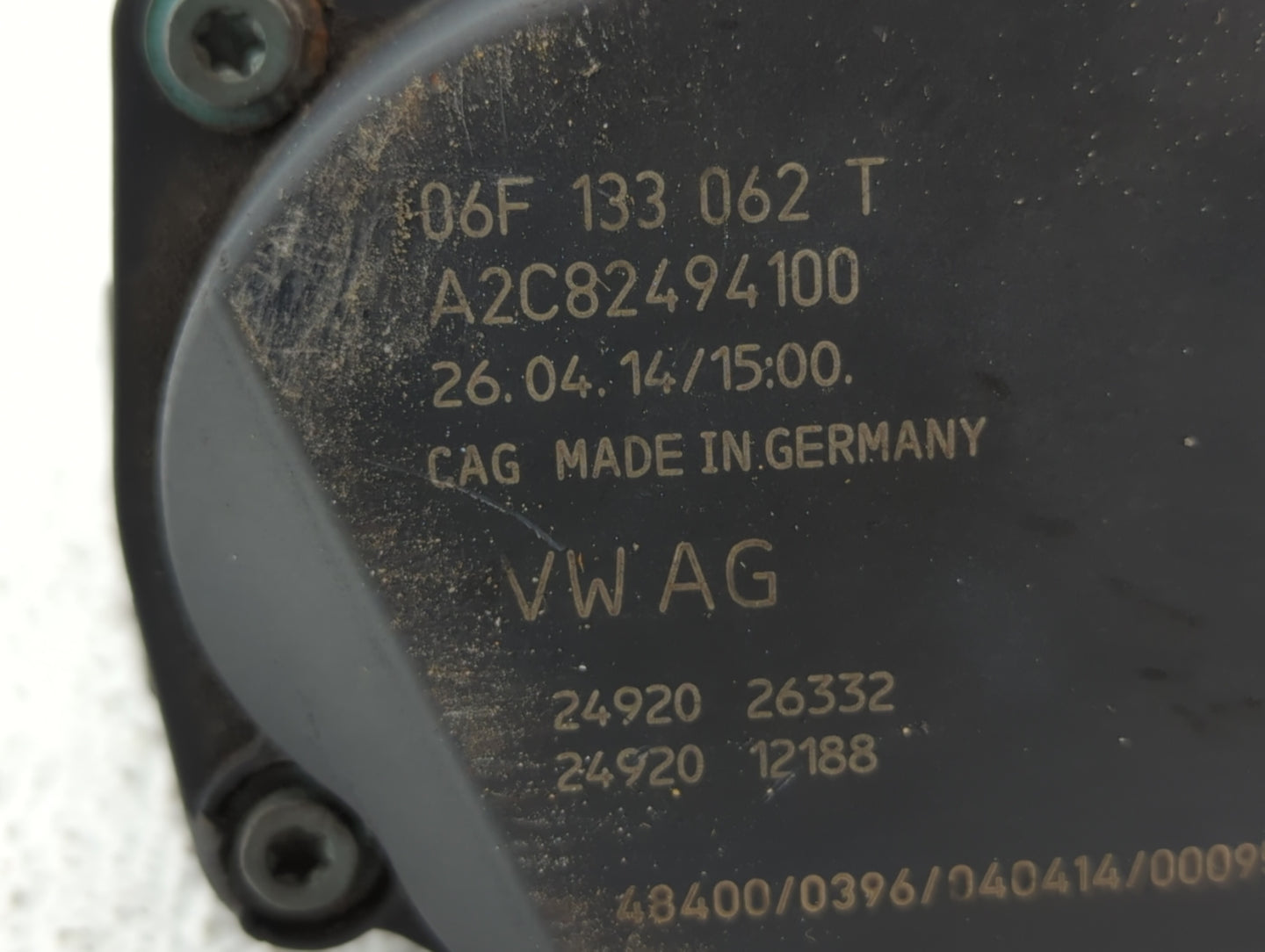 2006-2018 Audi A3 Throttle Body P/N:06F 133 062 T 06F 133 062 Q Fits OEM Used Auto Parts - Oemusedautoparts1.com
