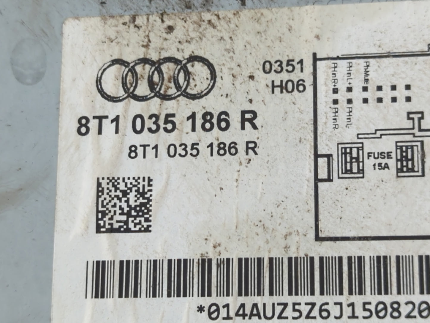 2010-2012 Audi A4 Radio AM FM Cd Player Receiver Replacement P/N:8T1 035 186 R Fits Fits 2010 2011 2012 2013 2014 2015 2016 