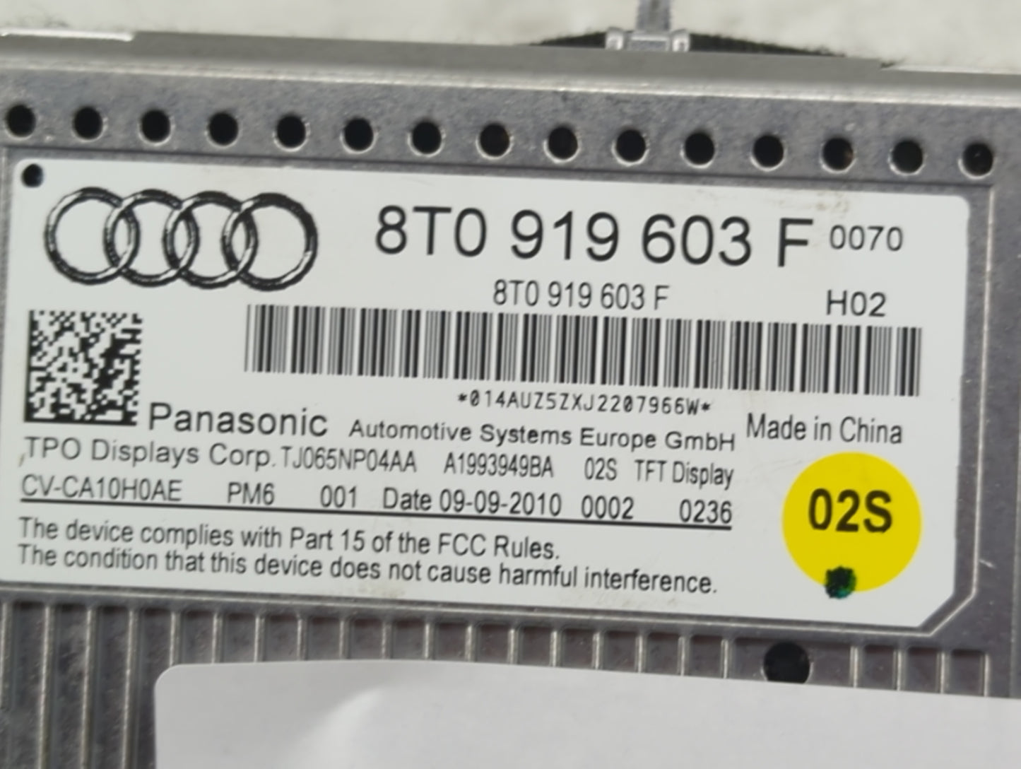 2009-2016 Audi A4 Information Display Screen - Oemusedautoparts1.com