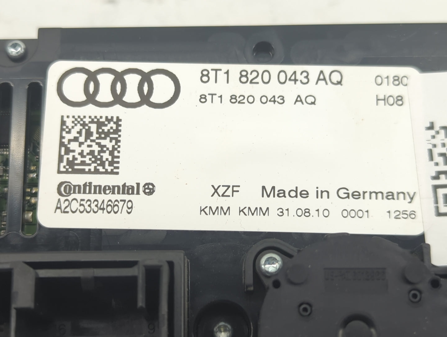 2009-2012 Audi A4 Climate Control Module Temperature AC/Heater Replacement P/N:8T1820043AQ Fits Fits 2008 2009 2010 2011 201