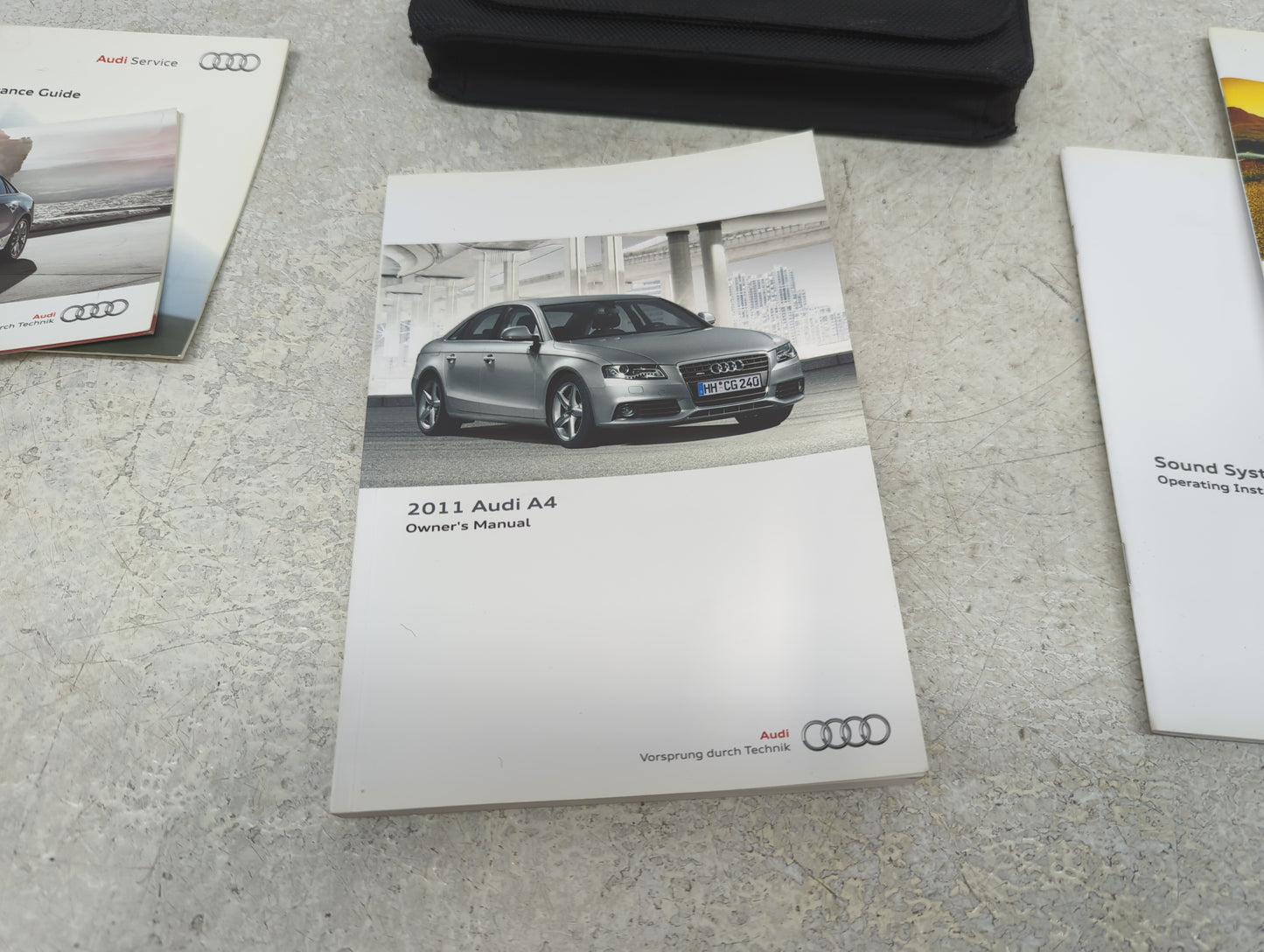 2011 Audi A4 Owners Manual Book Guide P/N:112.561.8K2.23 OEM Used Auto Parts - Oemusedautoparts1.com