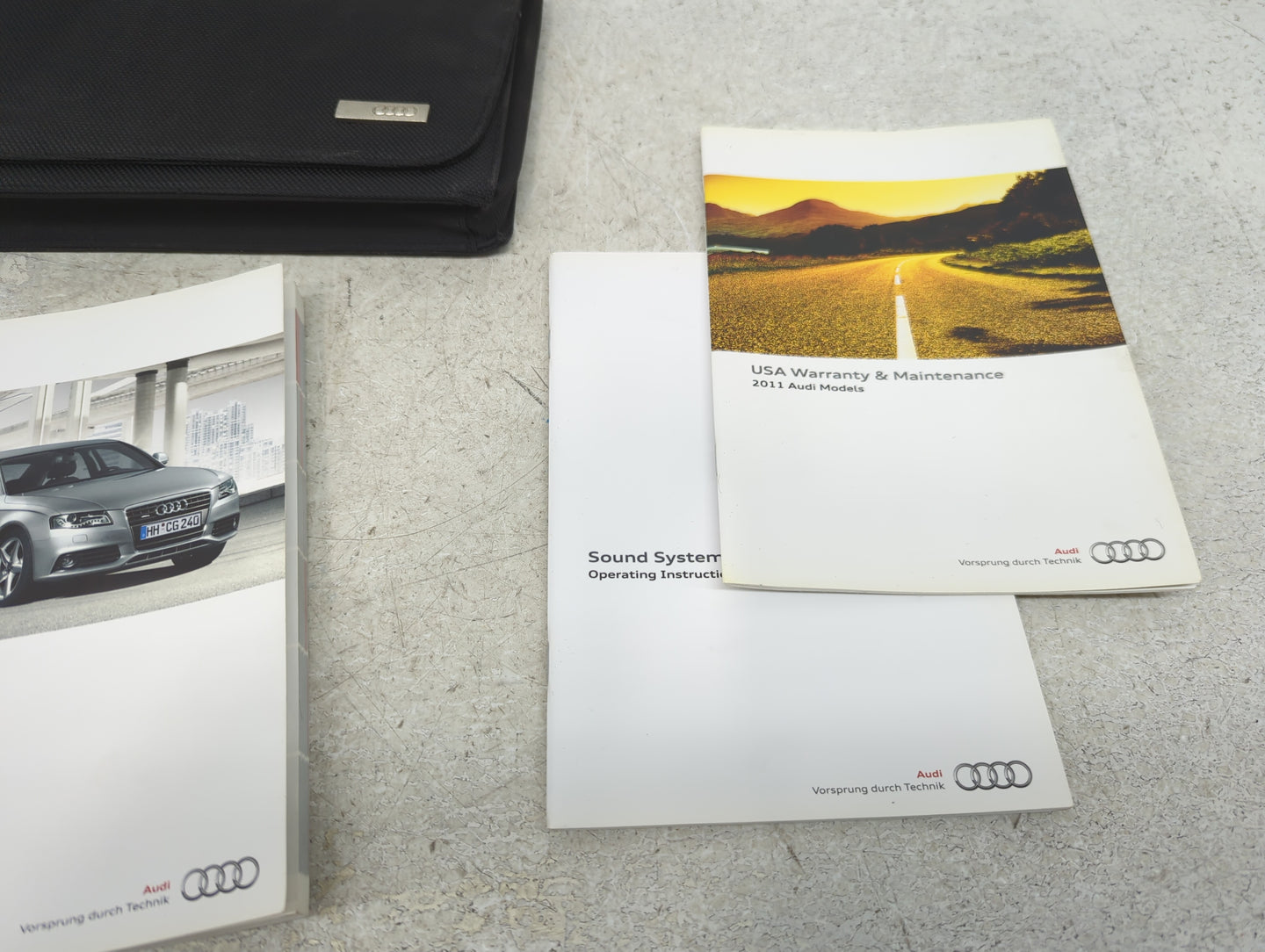 2011 Audi A4 Owners Manual Book Guide P/N:112.561.8K2.23 OEM Used Auto Parts - Oemusedautoparts1.com