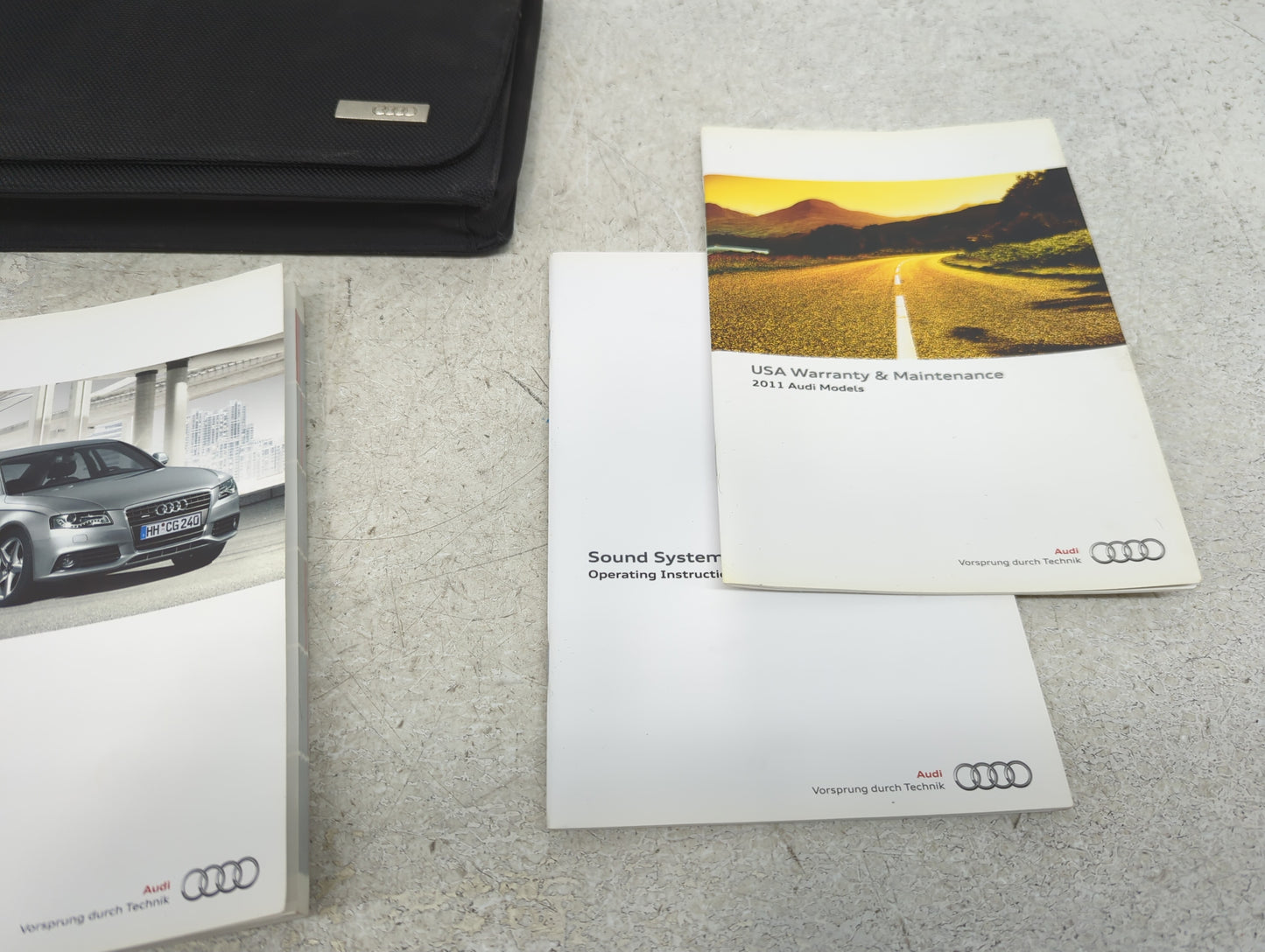 2011 Audi A4 Owners Manual Book Guide P/N:112.561.8K2.23 OEM Used Auto Parts - Oemusedautoparts1.com