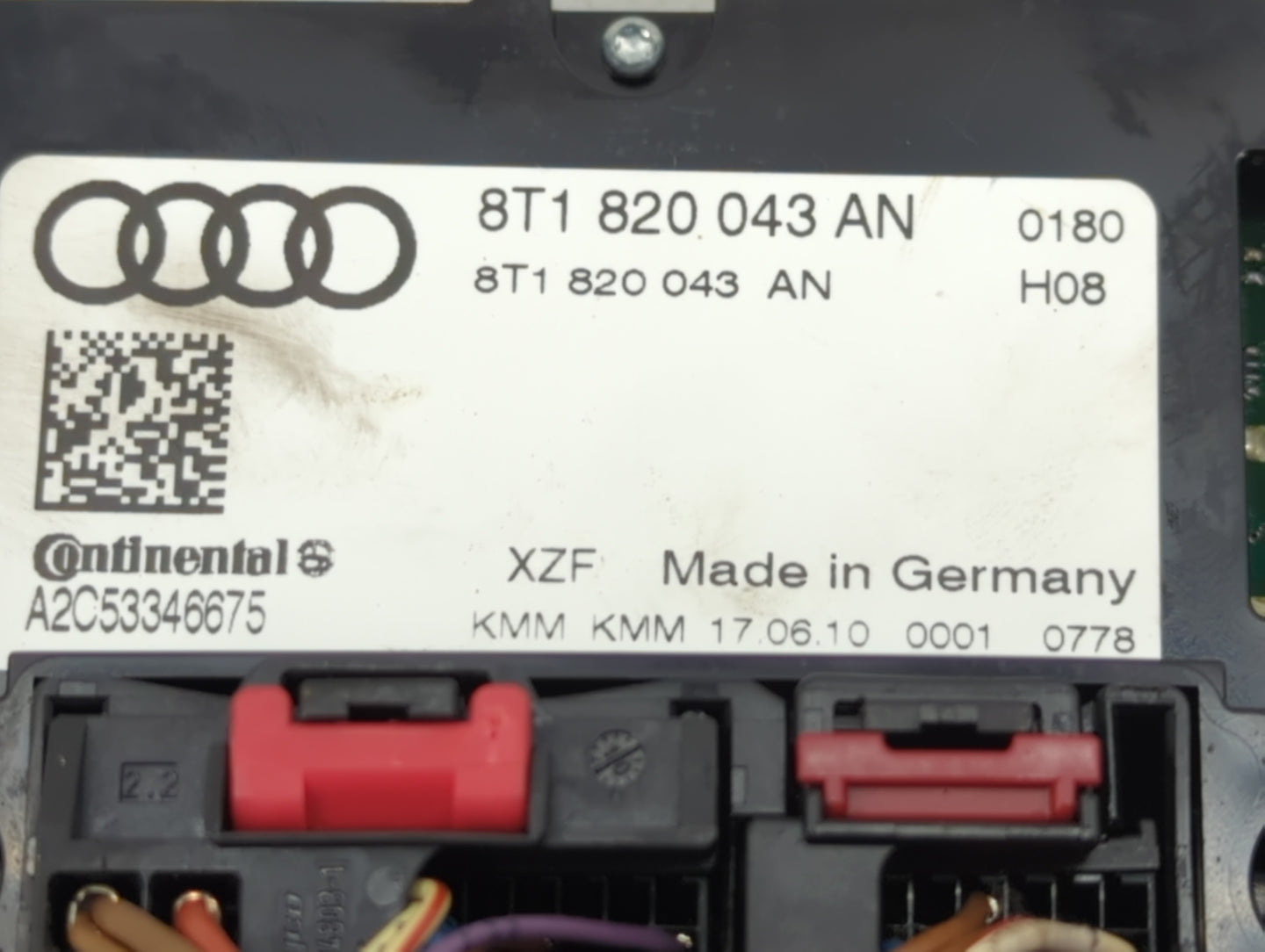2009-2012 Audi A4 Climate Control Module Temperature AC/Heater Replacement P/N:8T1 820 043 AN Fits Fits 2008 2009 2010 2011 