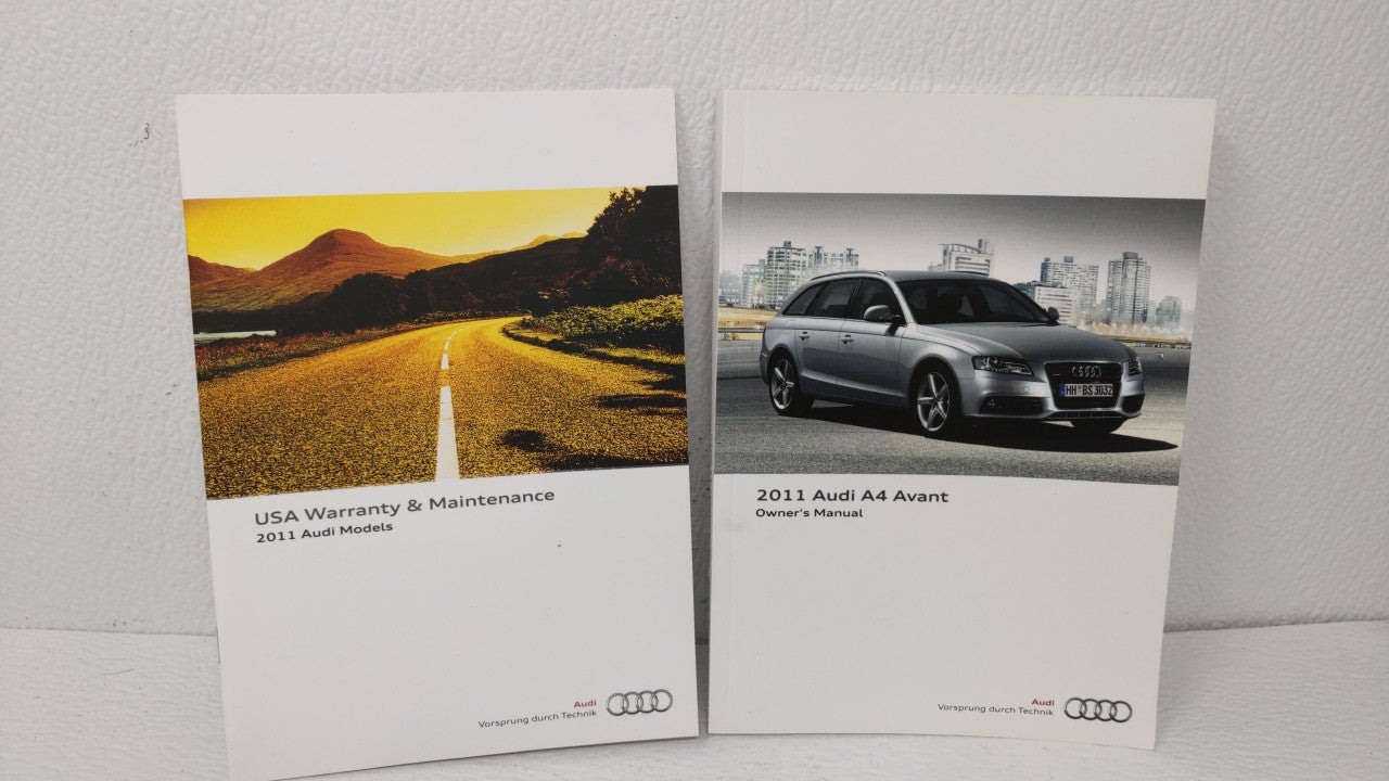 2011 Audi A4 Owners Manual Book Guide OEM Used Auto Parts - Oemusedautoparts1.com