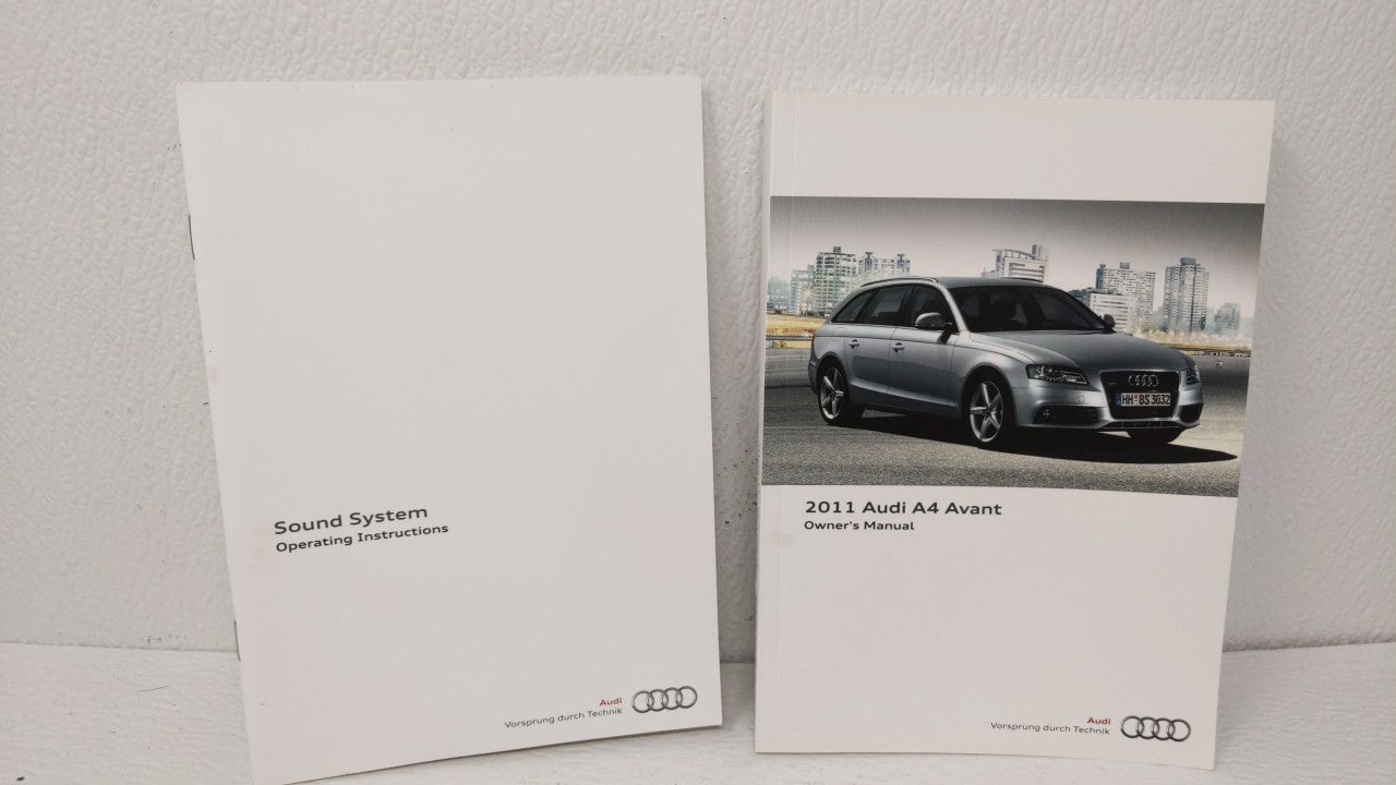 2011 Audi A4 Owners Manual Book Guide OEM Used Auto Parts - Oemusedautoparts1.com
