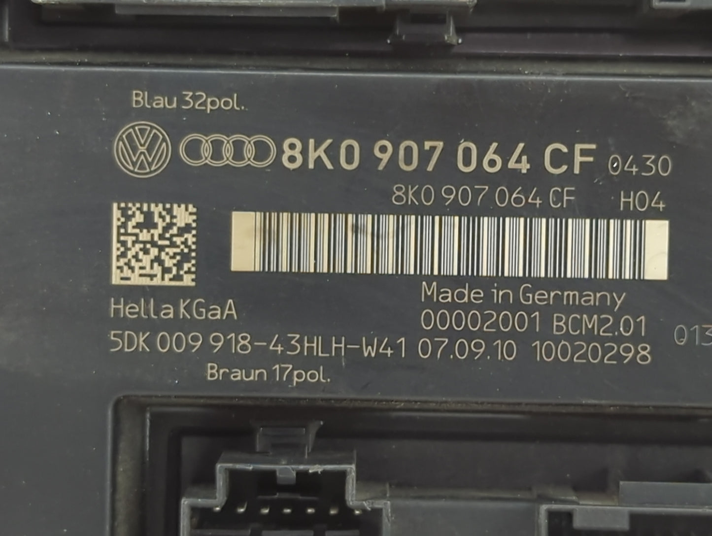 Audi A4 Body Control Module Bcm Inner Cabin Fuse Box - Oemusedautoparts1.com