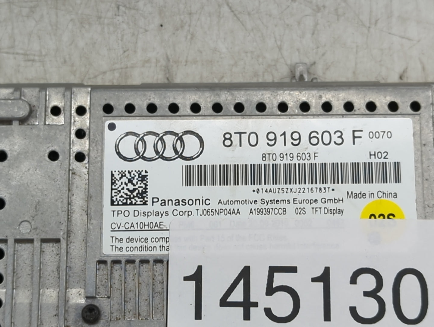 2011 Audi A4 Information Display Screen - Oemusedautoparts1.com