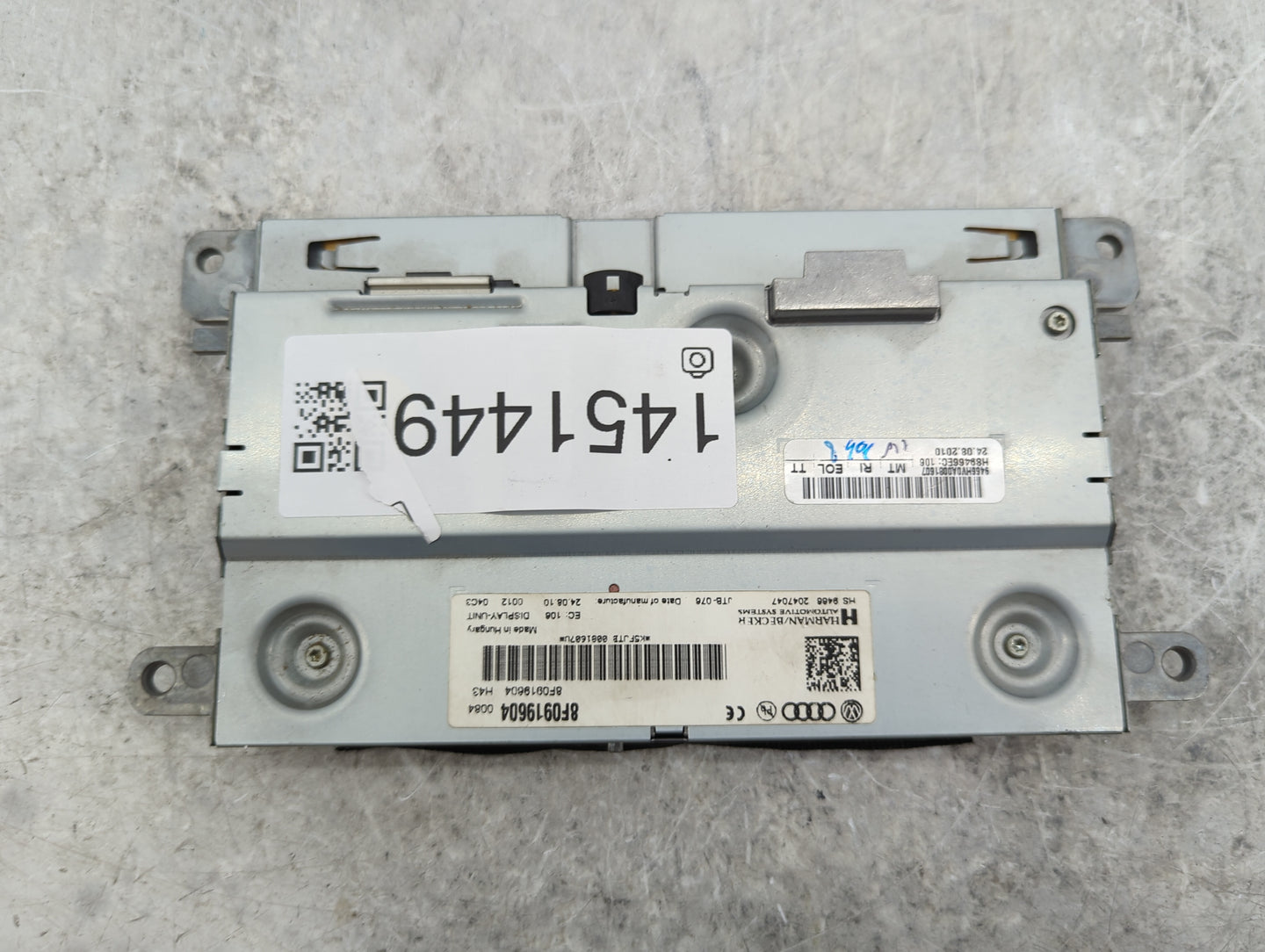 2010-2012 Audi A4 Information Display Screen - Oemusedautoparts1.com