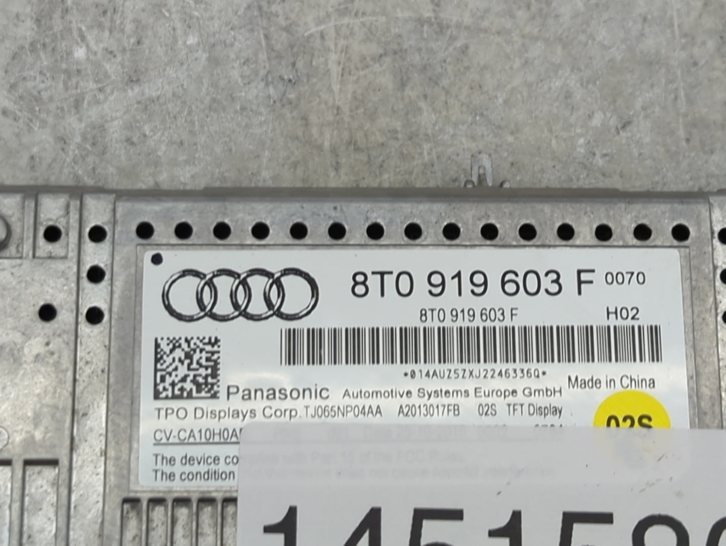 2009-2016 Audi A4 Information Display Screen - Oemusedautoparts1.com
