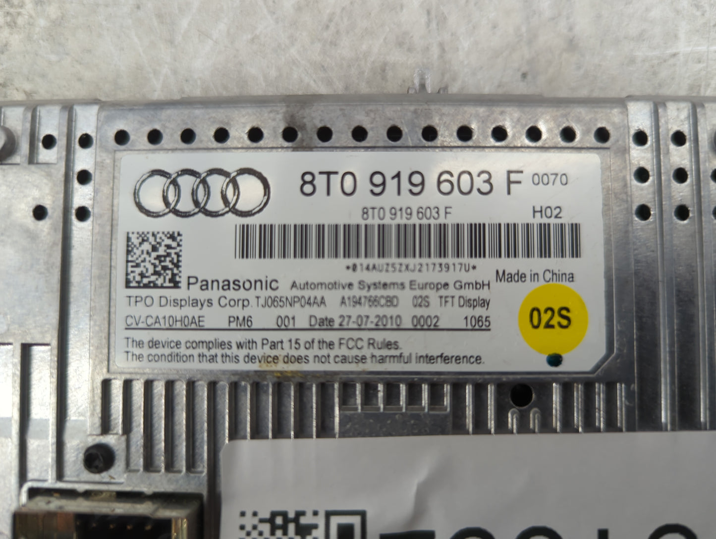 2009-2016 Audi A4 Information Display Screen - Oemusedautoparts1.com