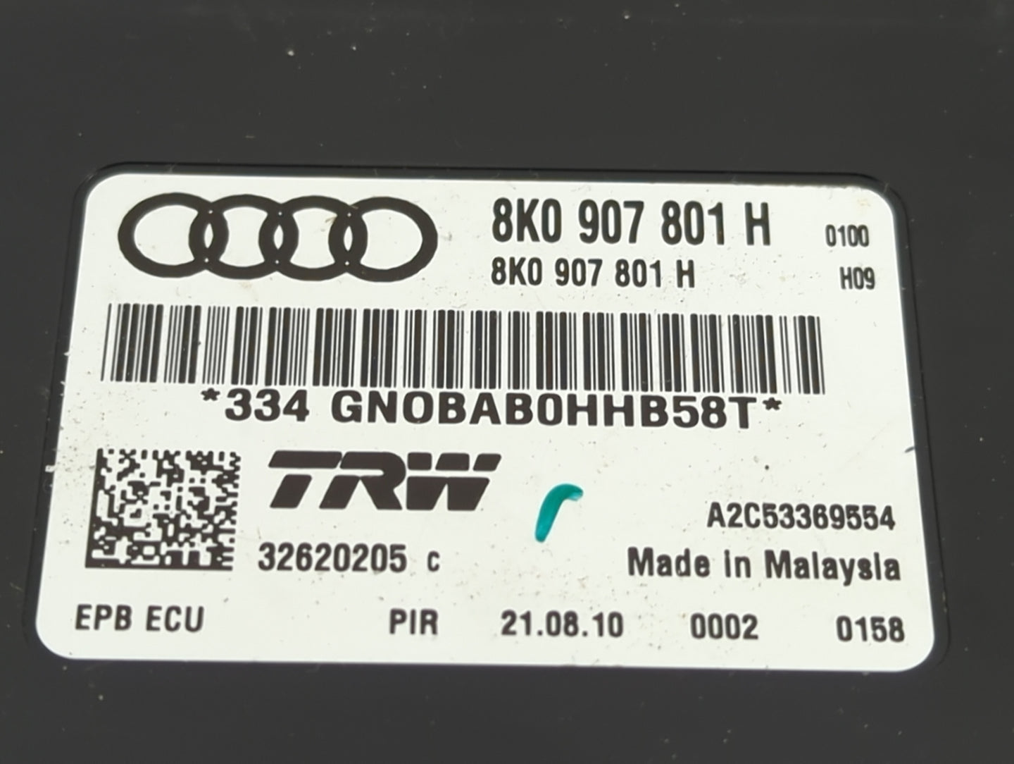 2009-2012 Audi A4 Parking Brake Control Module 1452413 - Oemusedautoparts1.com