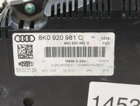 2010-2012 Audi A4 Instrument Cluster Speedometer Gauges P/N:8K0920981C 503002371304 Miles:123K Fits Fits 2010 2011 2012 OEM 