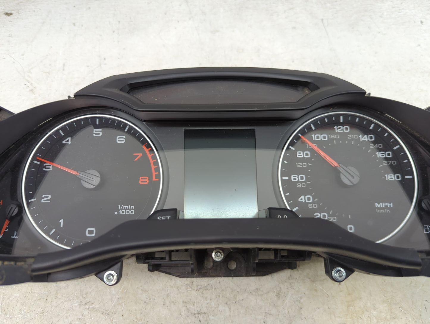 2010-2012 Audi A4 Instrument Cluster Speedometer Gauges P/N:8K0 920 950 H Miles: Fits Fits 2010 2011 2012 OEM Used Auto Part