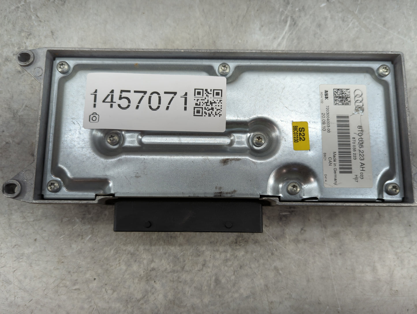 2009-2012 Audi A4 Radio AM FM Cd Player Receiver Replacement P/N:8T0035223AH 8T0035223 Fits Fits 2009 2010 2011 2012 OEM Use
