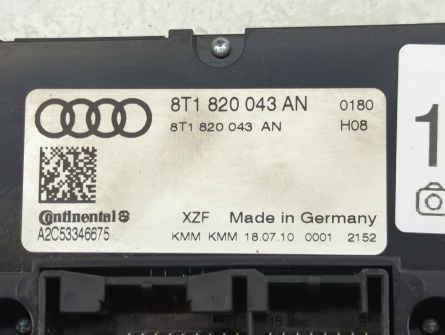 2009-2012 Audi A4 Climate Control Module Temperature AC/Heater Replacement P/N:8T1 820 043 AN Fits Fits 2008 2009 2010 2011 
