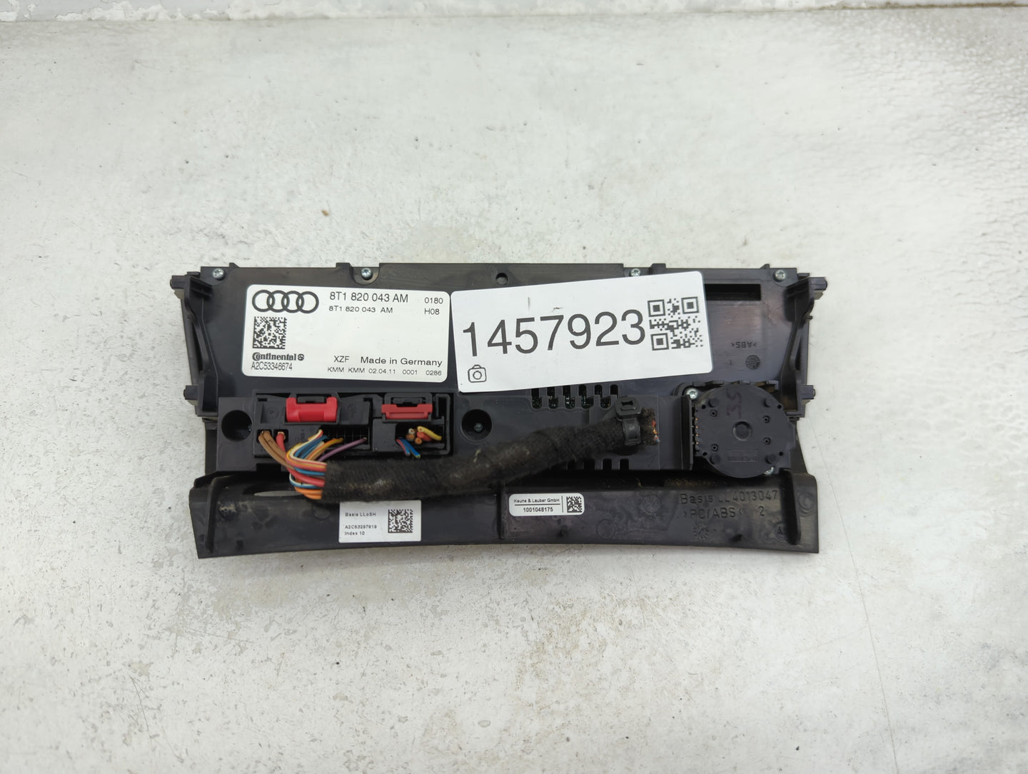 2009-2012 Audi A4 Climate Control Module Temperature AC/Heater Replacement P/N:8T1 820 043 AM Fits Fits 2008 2009 2010 2011 