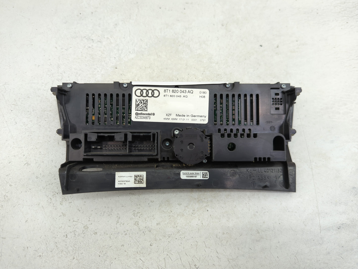 2009-2012 Audi A4 Climate Control Module Temperature AC/Heater Replacement P/N:8T1 820 043 AQ Fits OEM Used Auto Parts - Oem