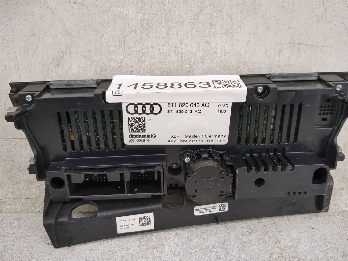 2009-2012 Audi A4 Climate Control Module Temperature AC/Heater Replacement P/N:8T1 820 043 AQ Fits OEM Used Auto Parts - Oem