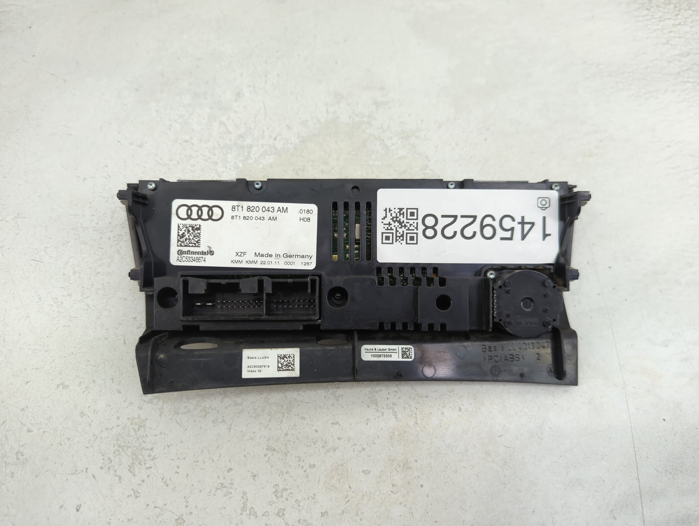 2009-2012 Audi A4 Climate Control Module Temperature AC/Heater Replacement P/N:8T1820043AM A2C53346674 Fits OEM Used Auto Pa