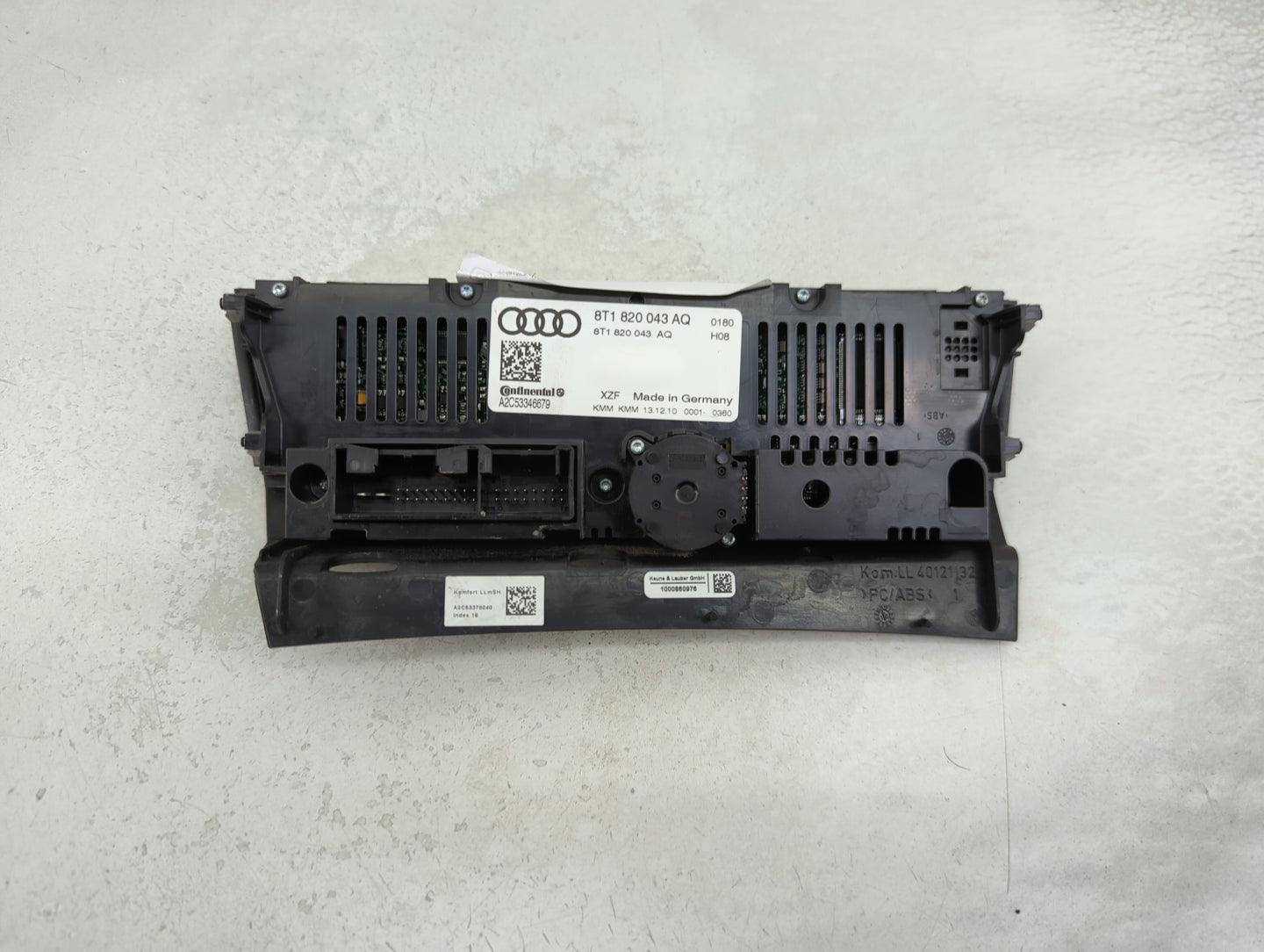 2009-2012 Audi A4 Climate Control Module Temperature AC/Heater Replacement P/N:8T1820043AQ A2C53346679 Fits OEM Used Auto Pa