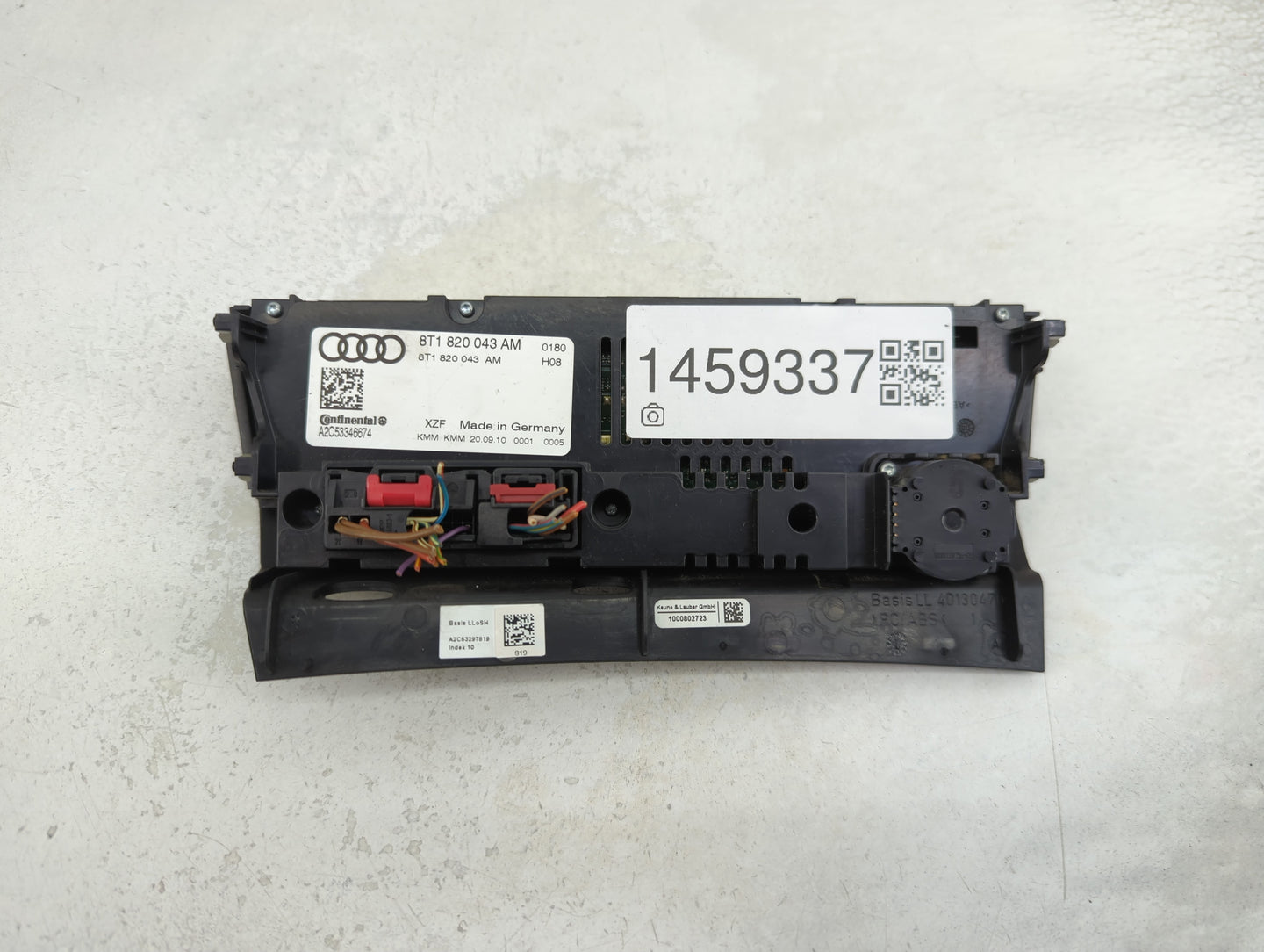 2009-2012 Audi A4 Climate Control Module Temperature AC/Heater Replacement P/N:8T1820043AM A2C53346674 Fits OEM Used Auto Pa